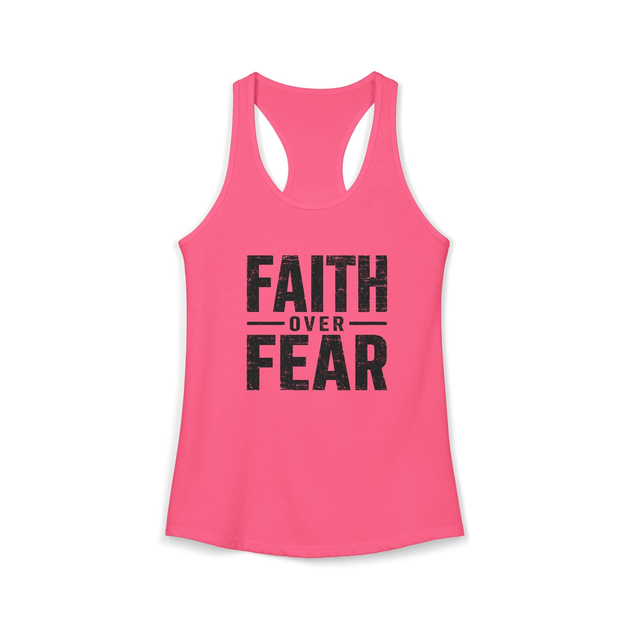 Grit and Faith Women's Racerback Tank - Faith Over Fear