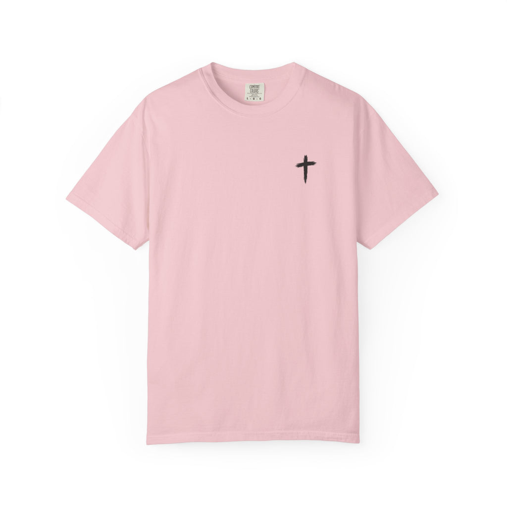 Grit and Faith Athletics T‑Shirt — Cross Chest Logo, Back Script Athletic Tee