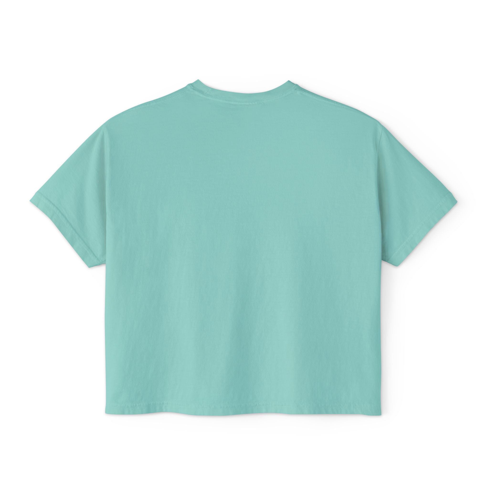 Grit and Faith Women's Boxy Tee — Cross Graphic Crop T-Shirt