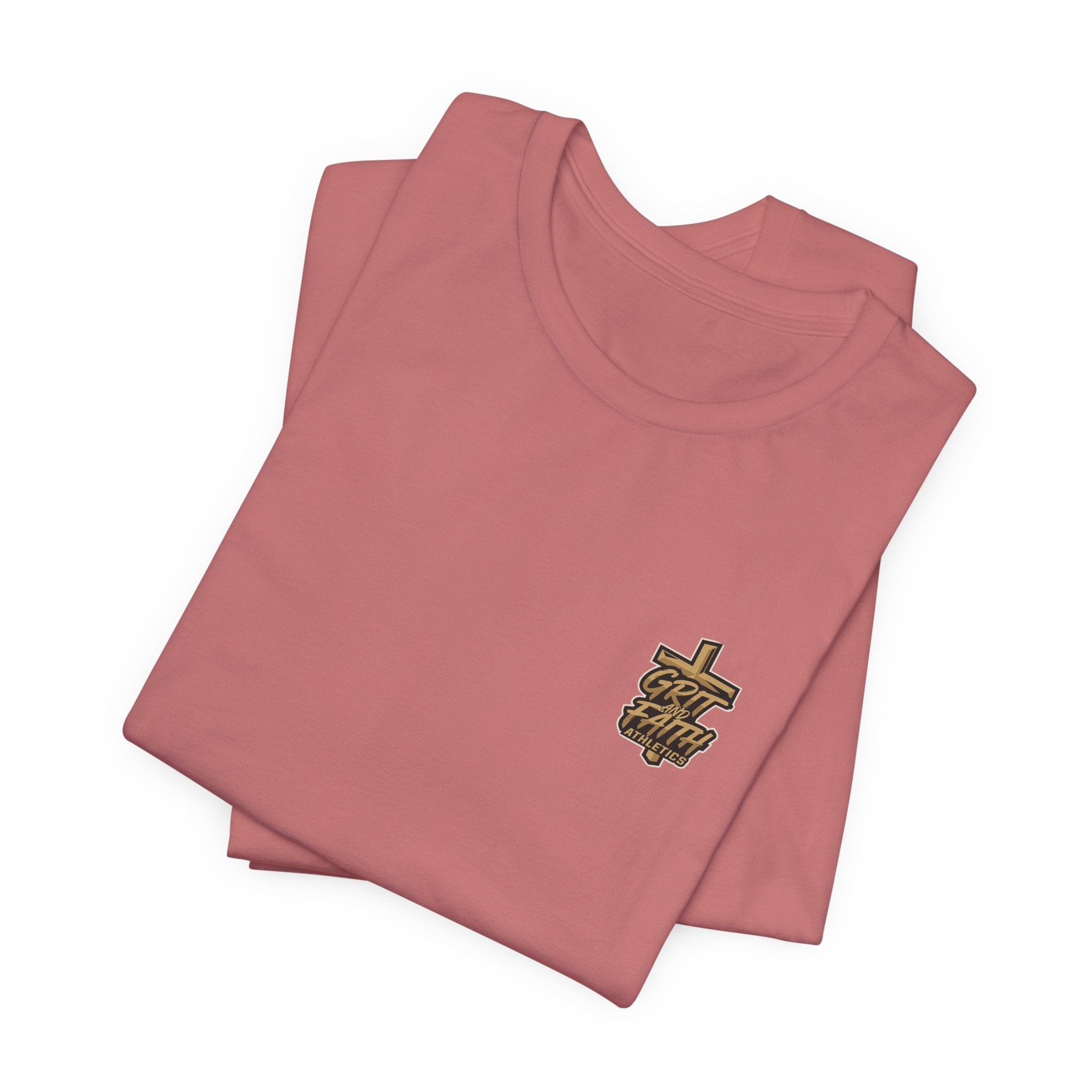 Grit and Faith T-Shirt — Pray. Train. Repeat. Faith & Fitness Tee