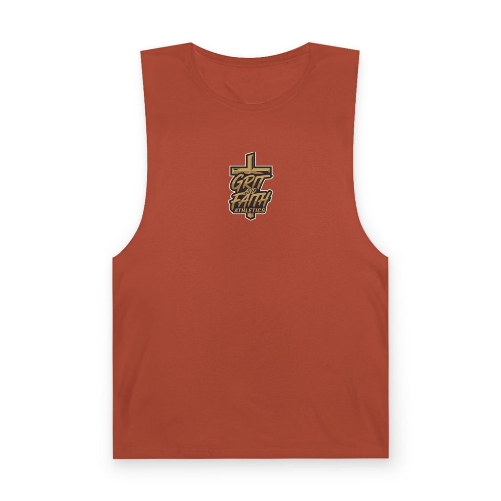 Grit and Faith Tank Top — Chest Graphic Logo