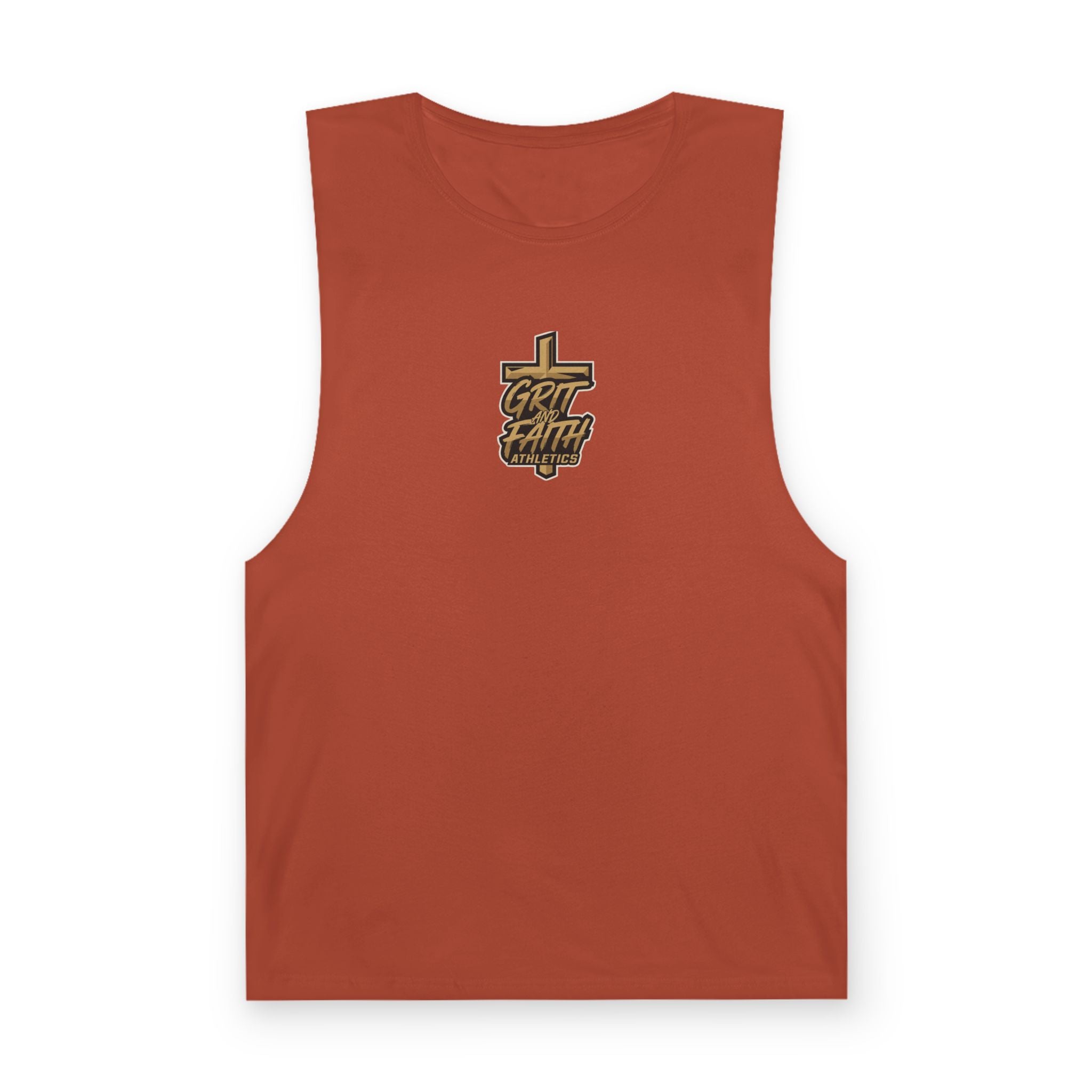 Grit and Faith Tank Top — Chest Graphic Logo