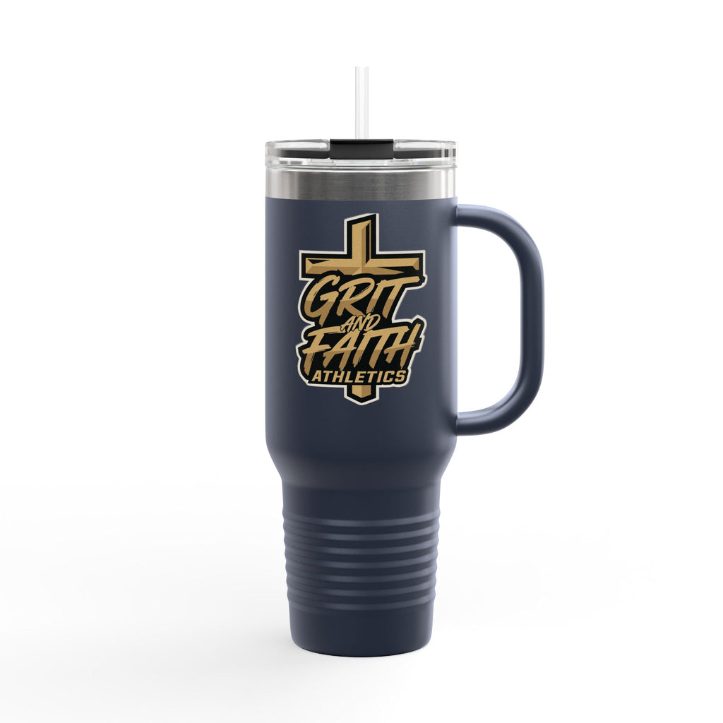 Grit and Faith Athletics 40oz Insulated Travel Mug