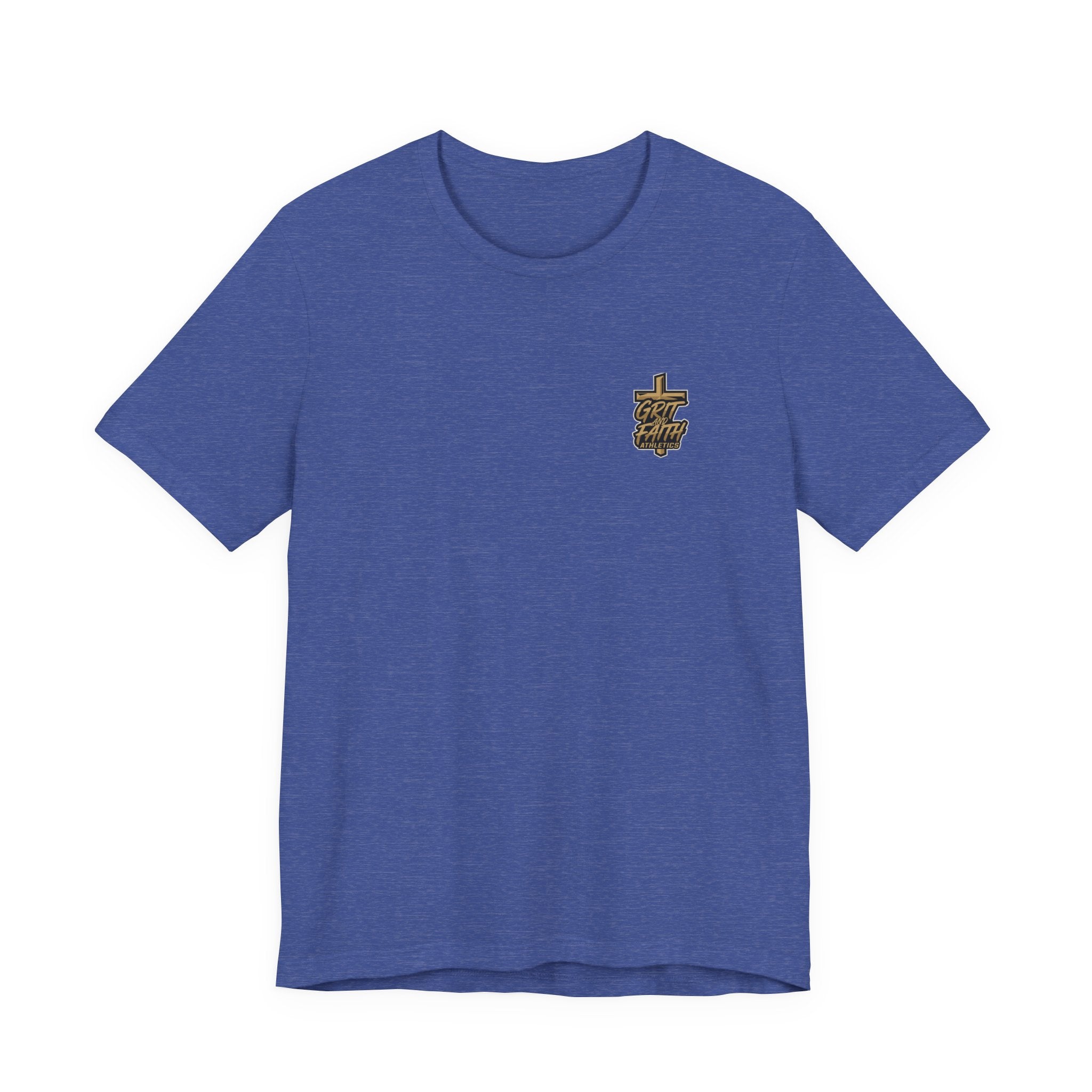 Grit and Faith T-Shirt — Pray. Train. Repeat. Faith & Fitness Tee