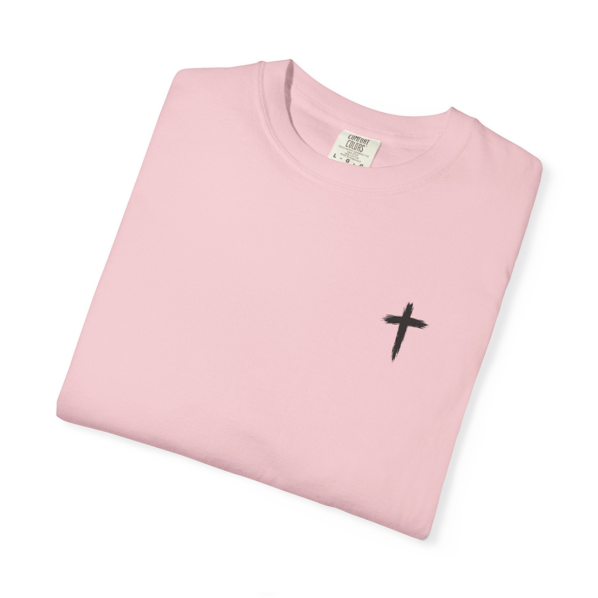 Grit and Faith Athletics T‑Shirt — Cross Chest Logo, Back Script Athletic Tee