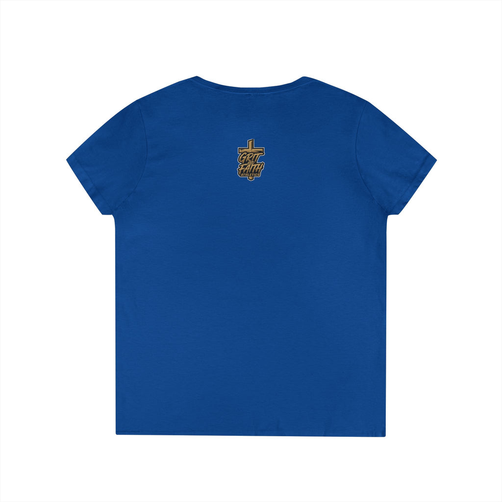 Grit and Faith V-Neck Tee — Faith Fueled Shirt