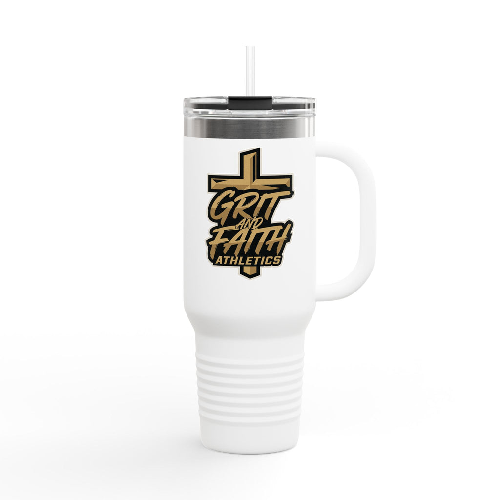 Grit and Faith Athletics 40oz Insulated Travel Mug