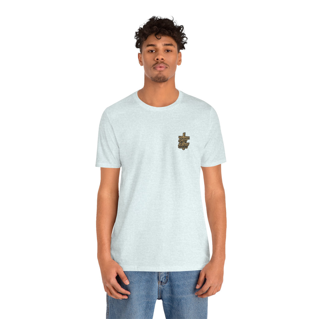Grit and Faith T-Shirt — Pray. Train. Repeat. Faith & Fitness Tee