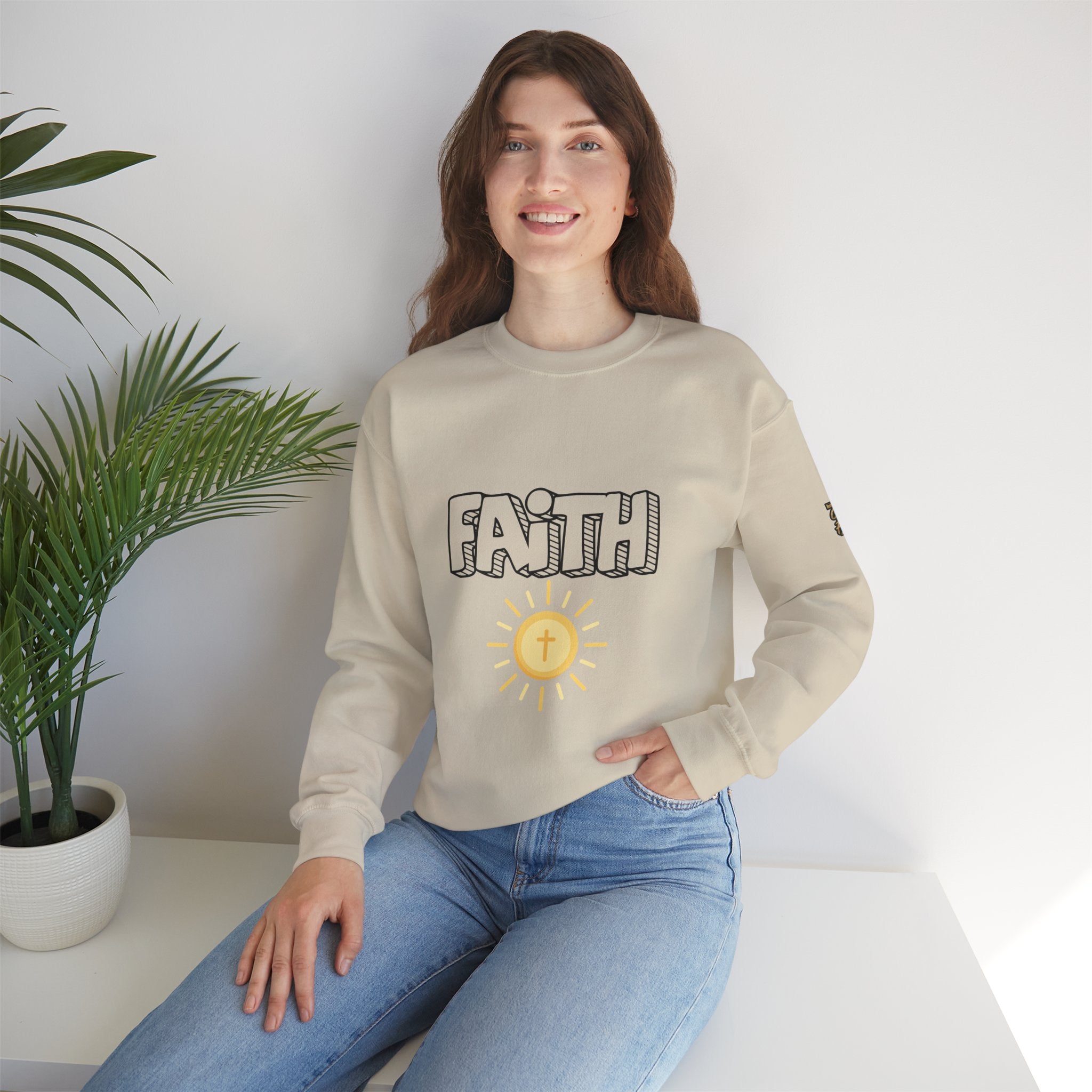 FAITH Bubble Sweatshirt | Christian faith pullover