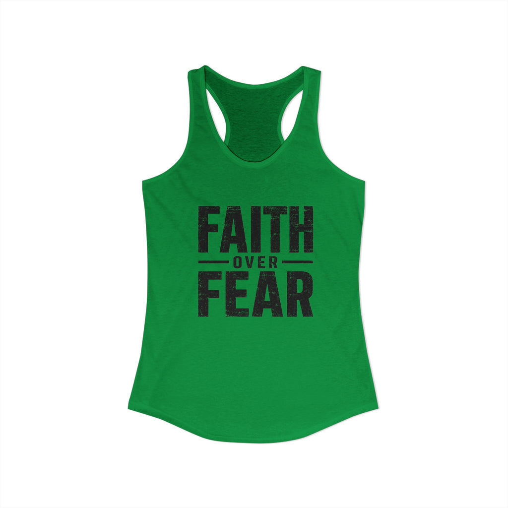 Grit and Faith Women's Racerback Tank - Faith Over Fear