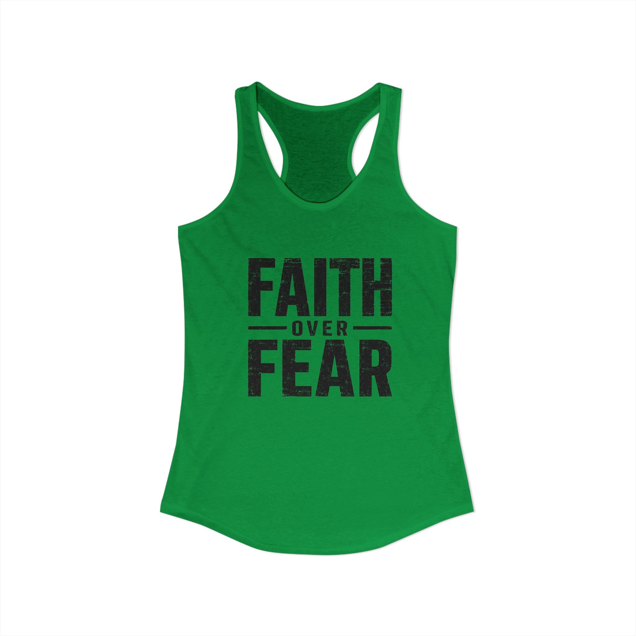 Grit and Faith Women's Racerback Tank - Faith Over Fear