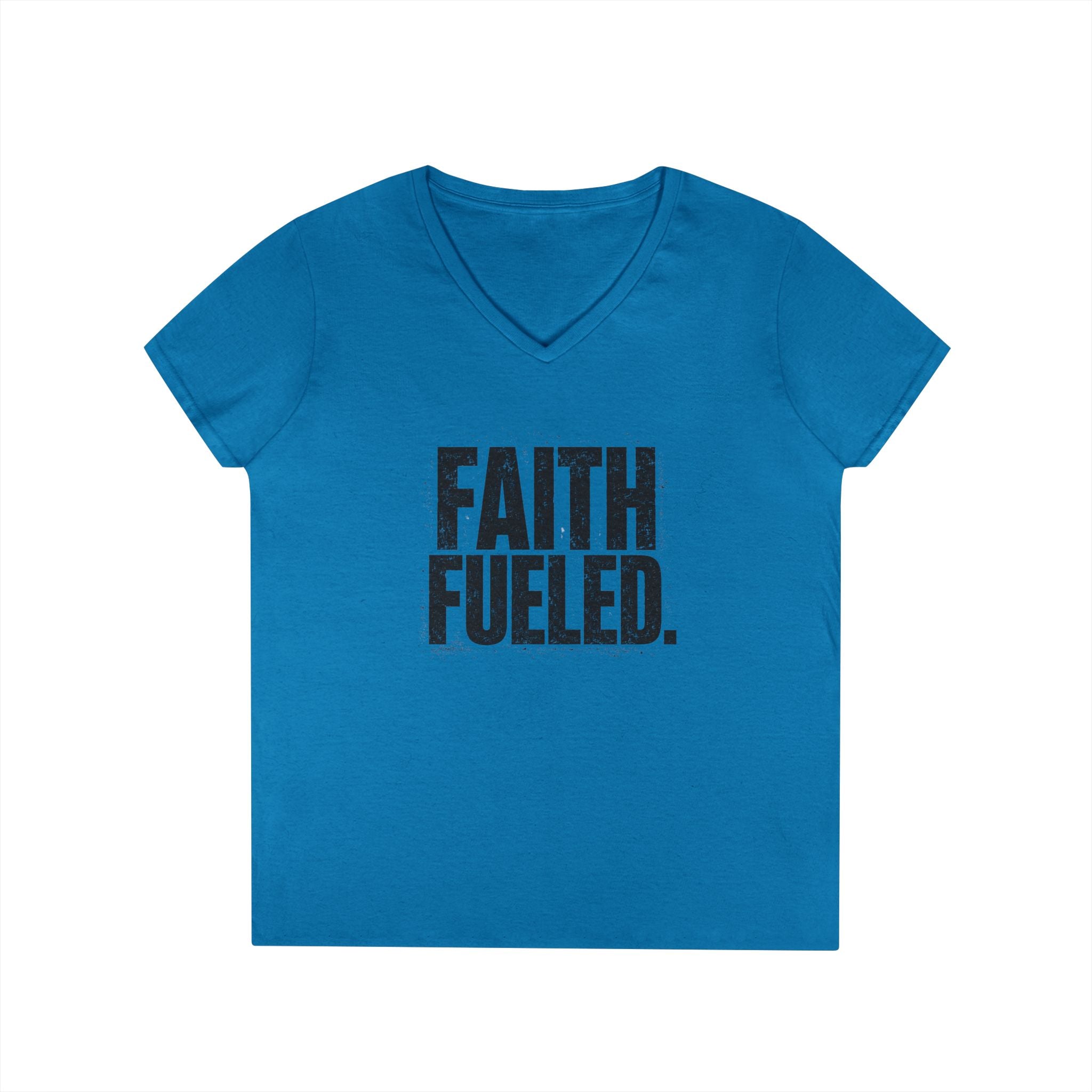 Grit and Faith V-Neck Tee — Faith Fueled Shirt