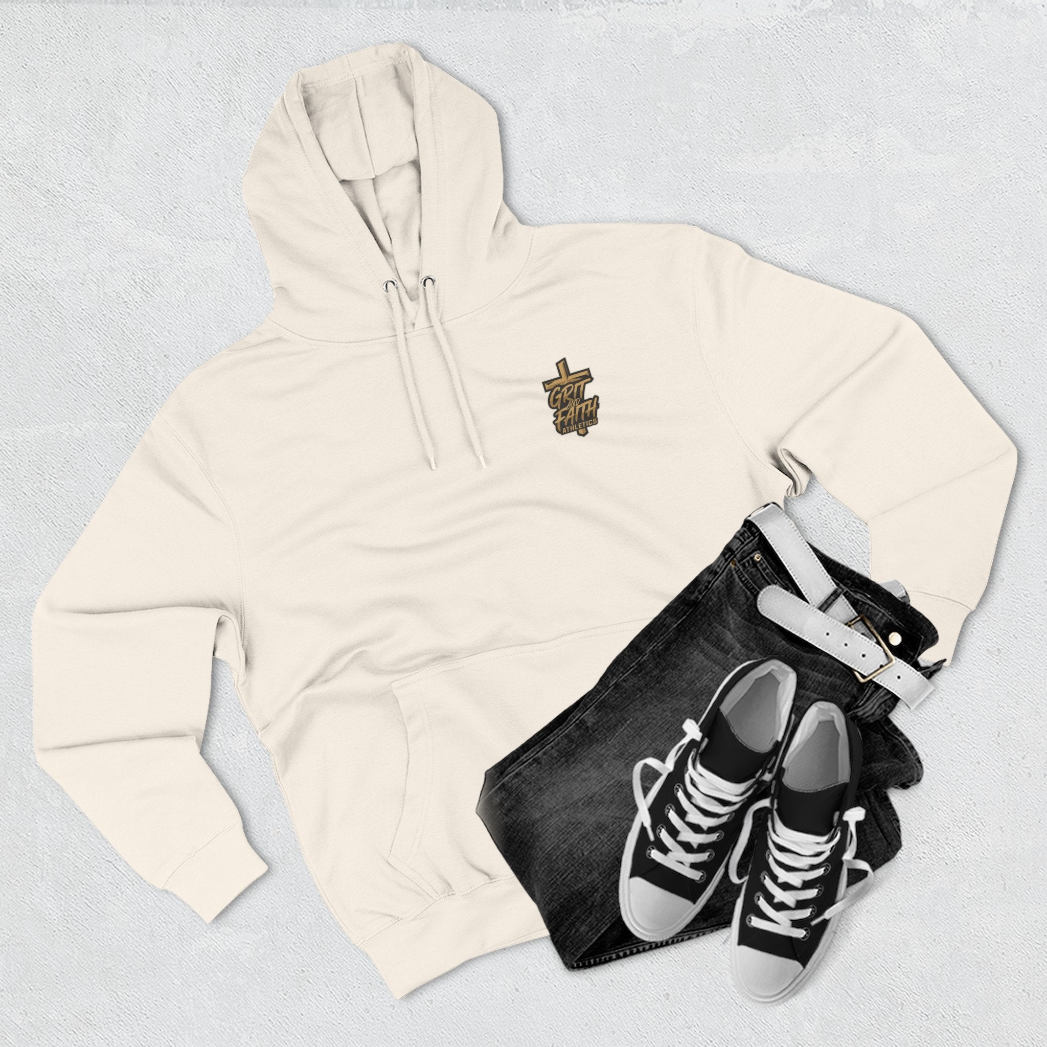 Grit and Faith Sweatshirt - Pray Train Repeat Hoodie