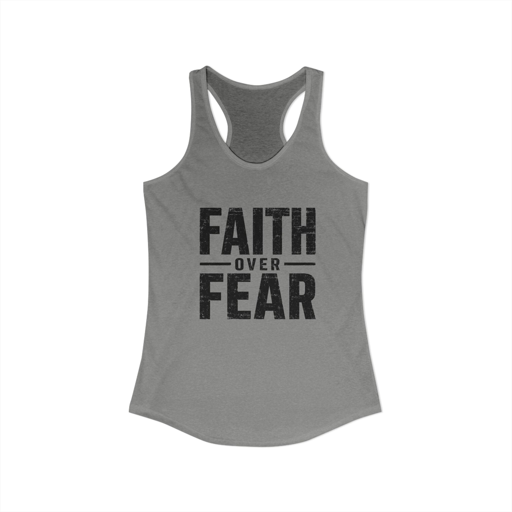 Grit and Faith Women's Racerback Tank - Faith Over Fear