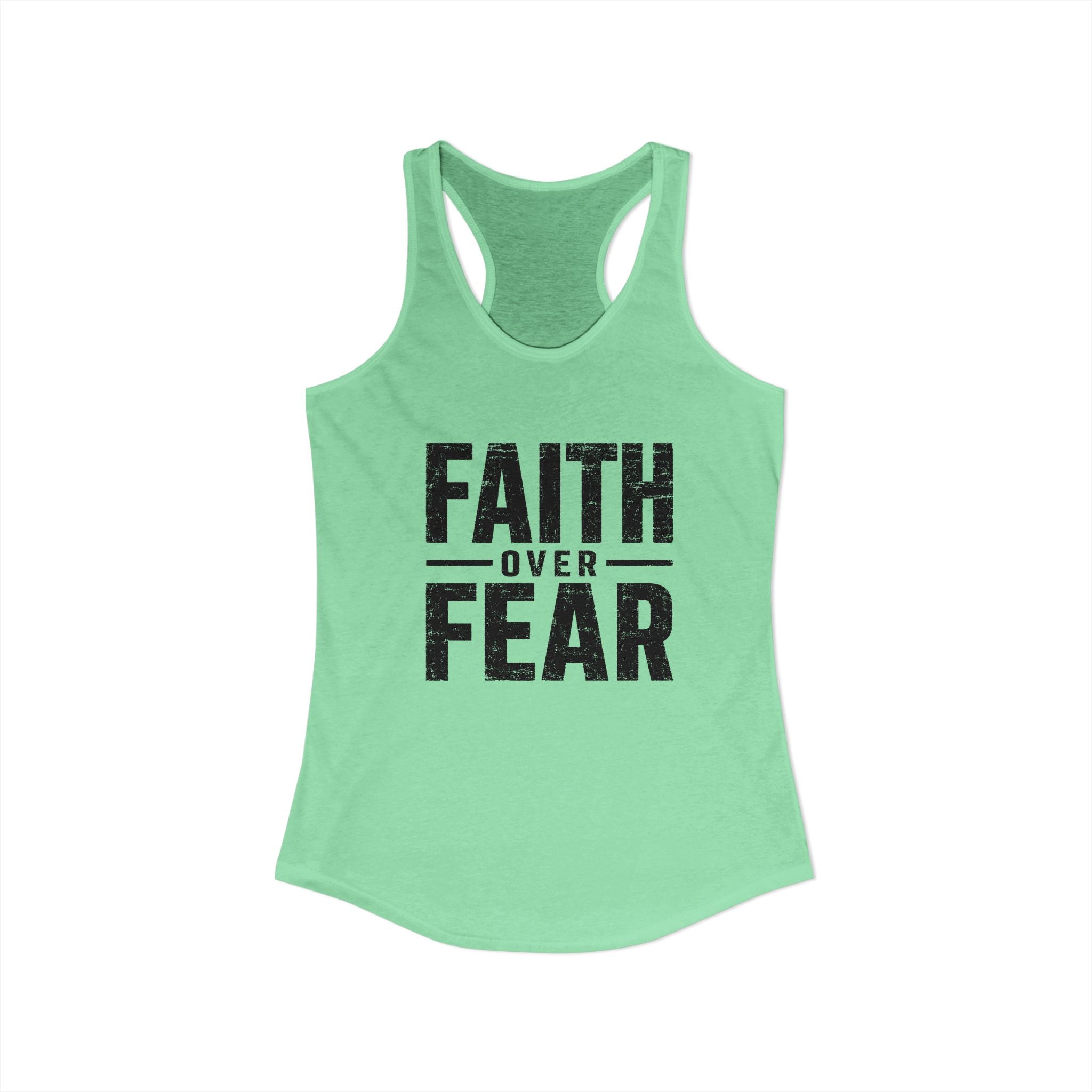 Grit and Faith Women's Racerback Tank - Faith Over Fear