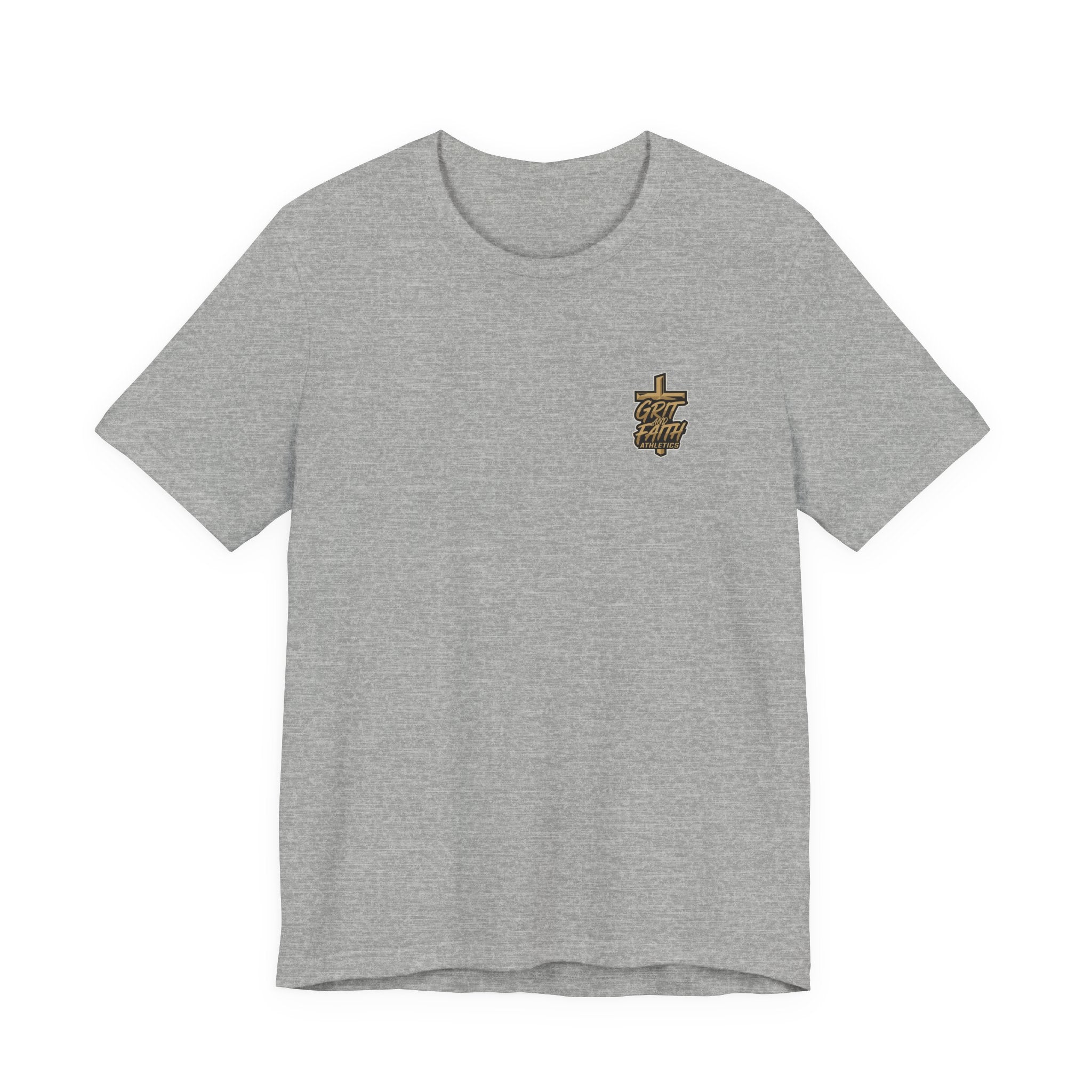 Grit and Faith T-Shirt — Pray. Train. Repeat. Faith & Fitness Tee