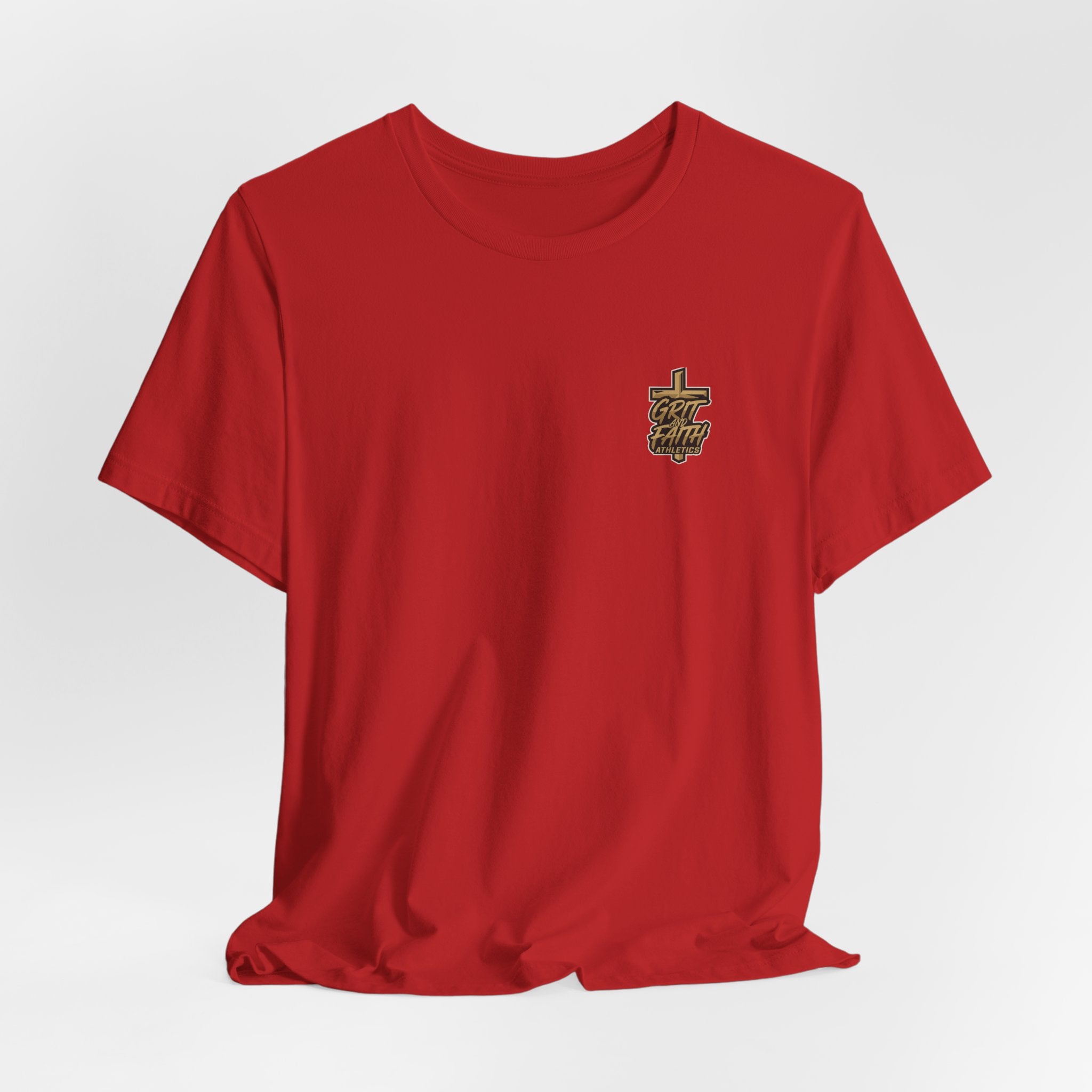 Grit and Faith T-Shirt — Pray. Train. Repeat. Faith & Fitness Tee