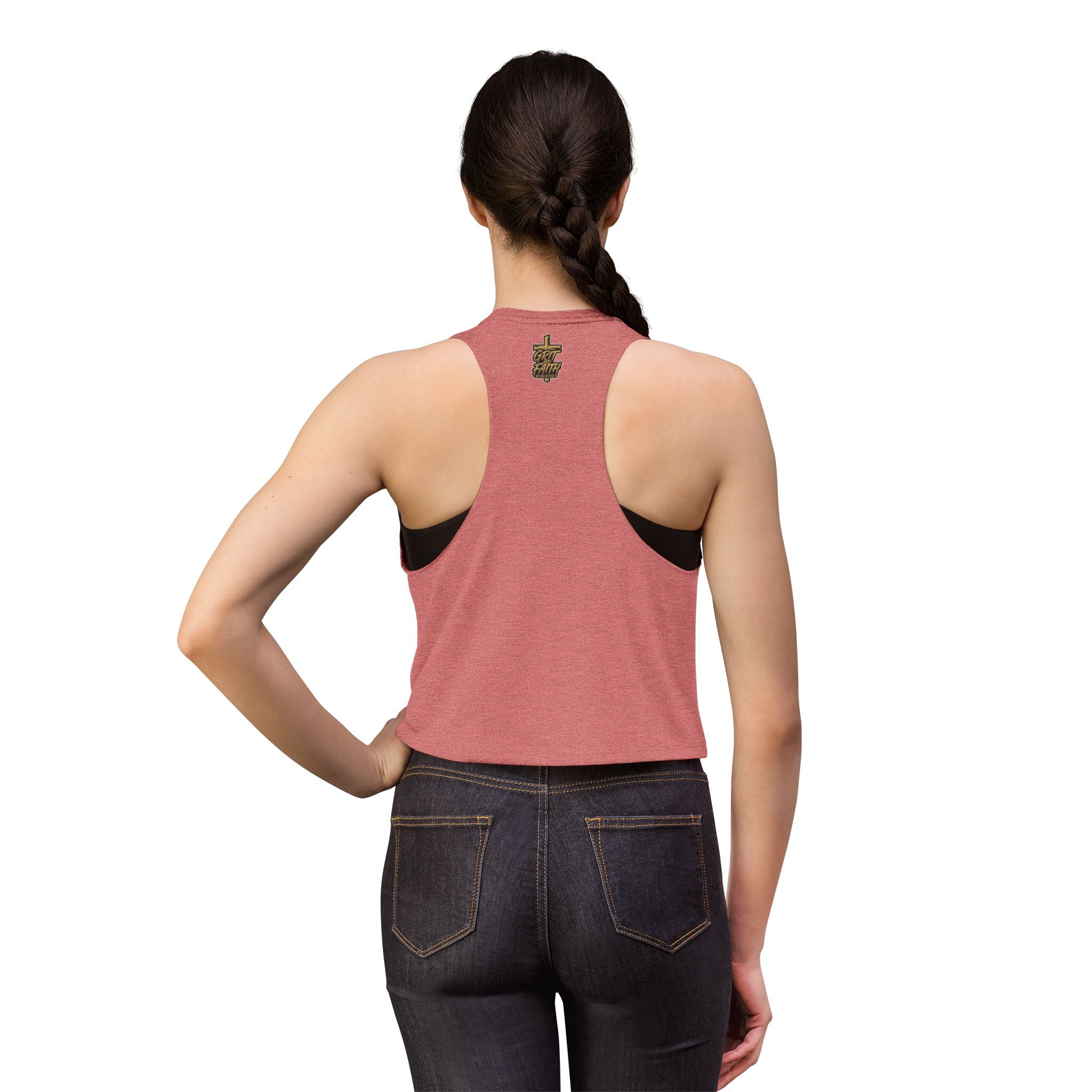 Grit and Faith Crop Top – Forged Through Faith Graphic Tank