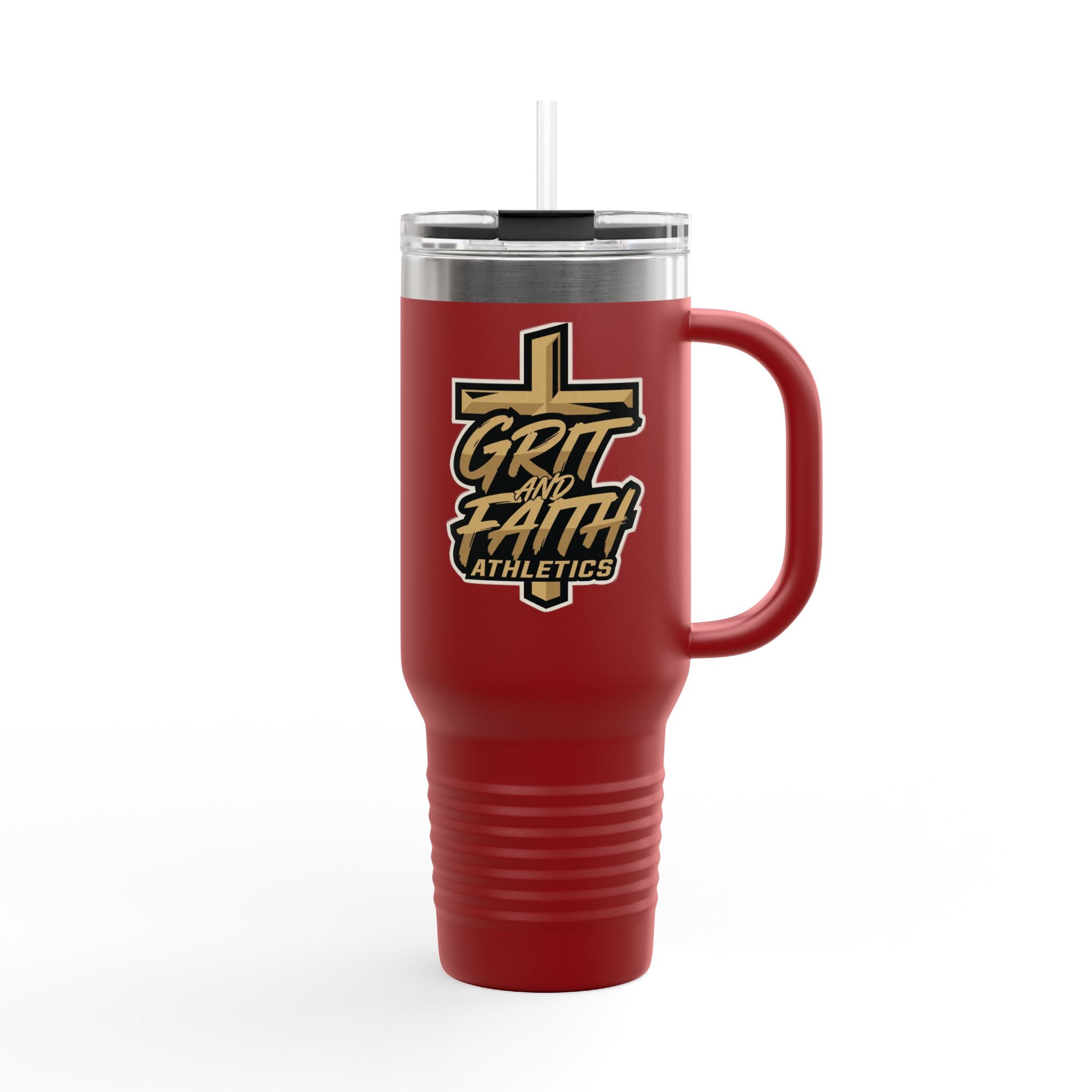 Grit and Faith Athletics 40oz Insulated Travel Mug