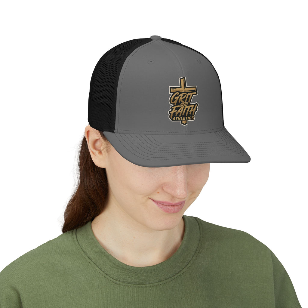 Grit and Faith Athletics -  Logo Snapback Trucker Hat