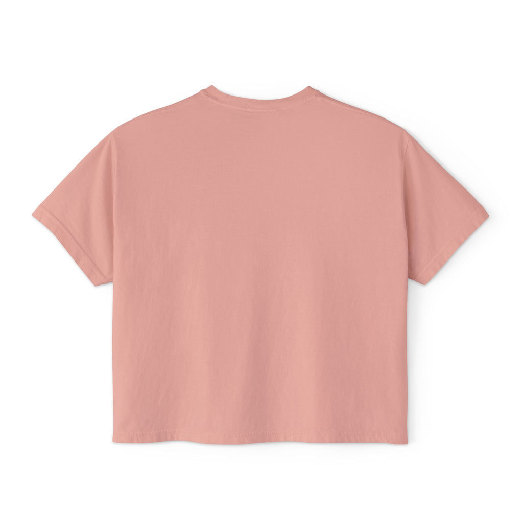Grit and Faith Women's Boxy Tee — Cross Graphic Crop T-Shirt