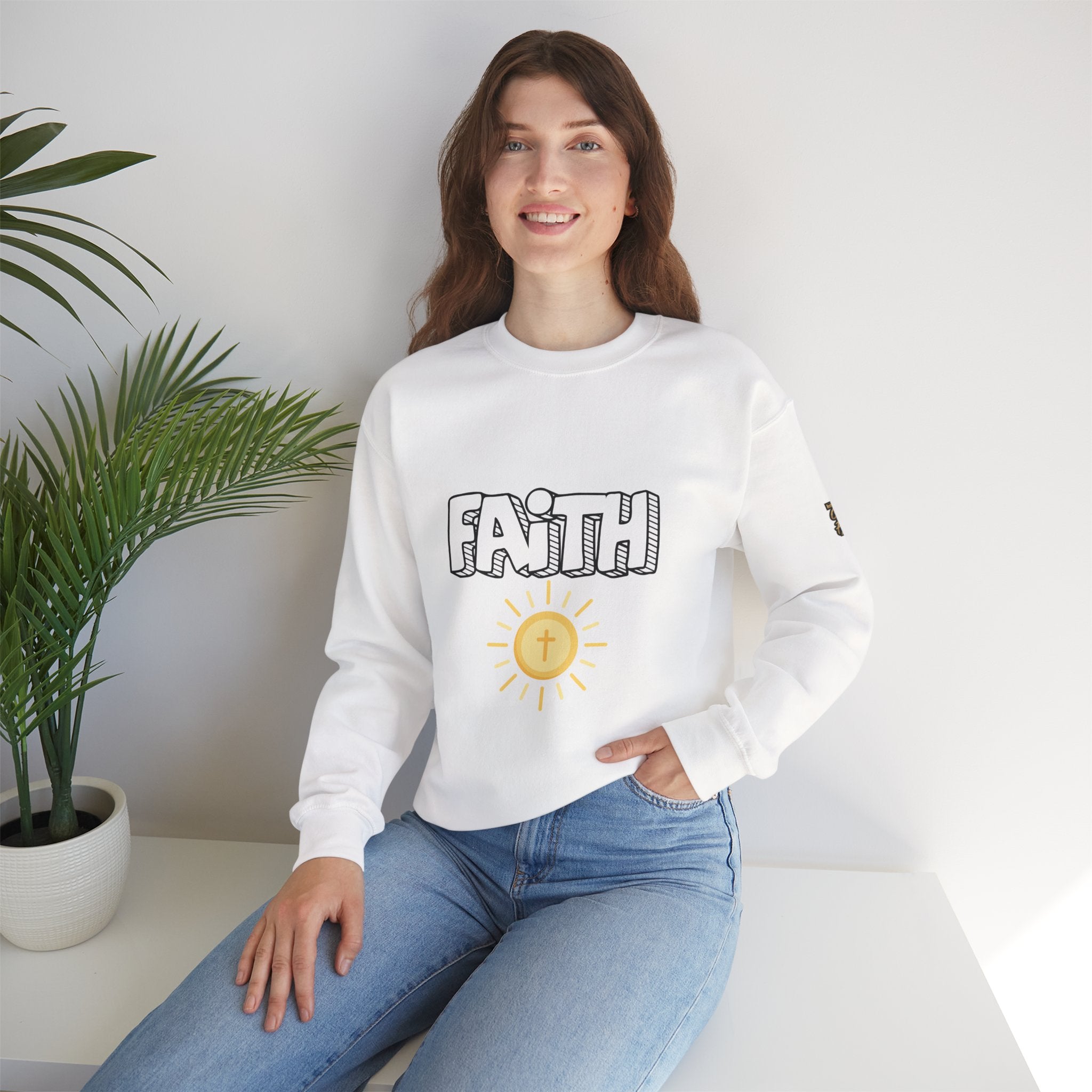 FAITH Bubble Sweatshirt | Christian faith pullover