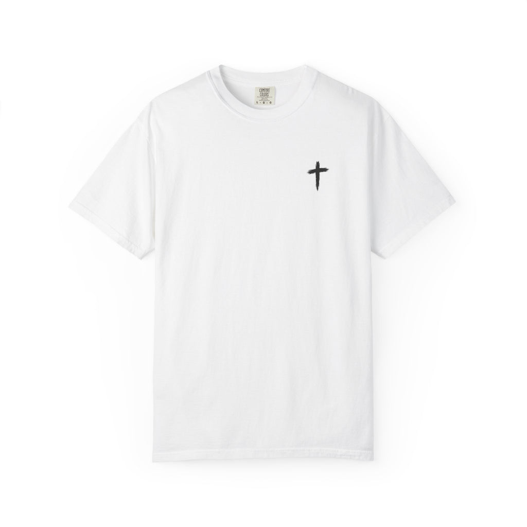 Grit and Faith Athletics T‑Shirt — Cross Chest Logo, Back Script Athletic Tee