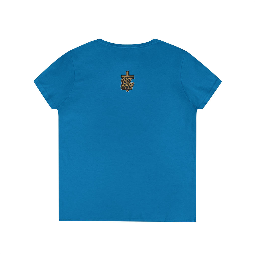 Grit and Faith V-Neck Tee — Faith Fueled Shirt