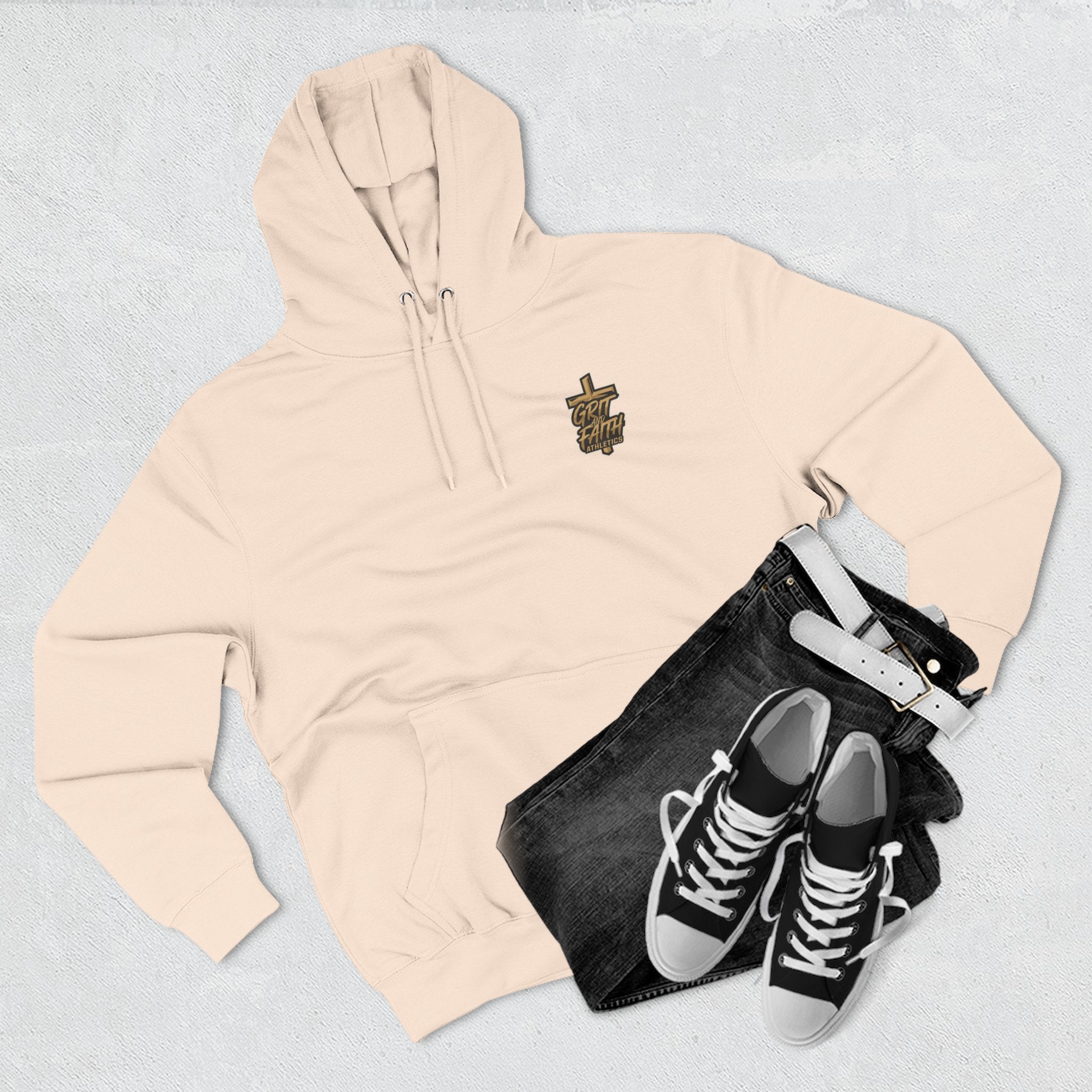 Grit and Faith Sweatshirt - Pray Train Repeat Hoodie