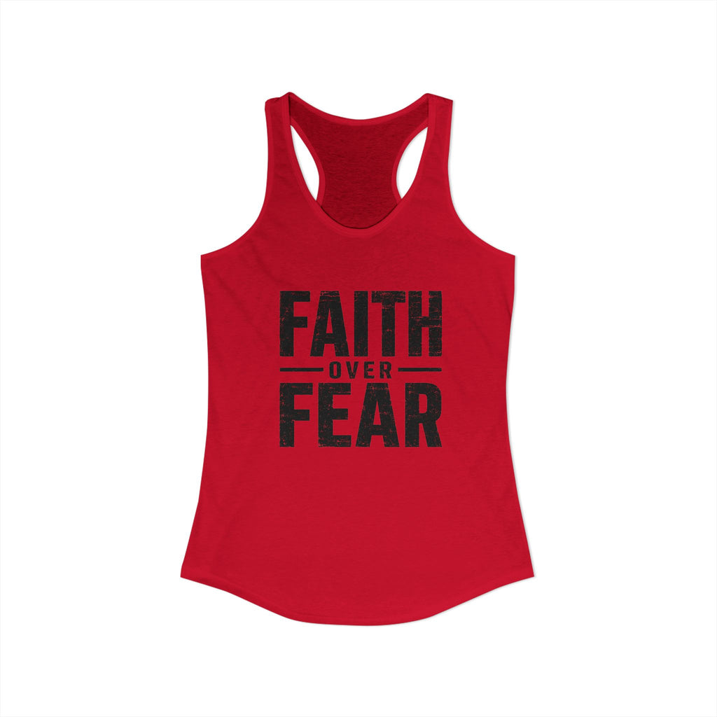 Grit and Faith Women's Racerback Tank - Faith Over Fear