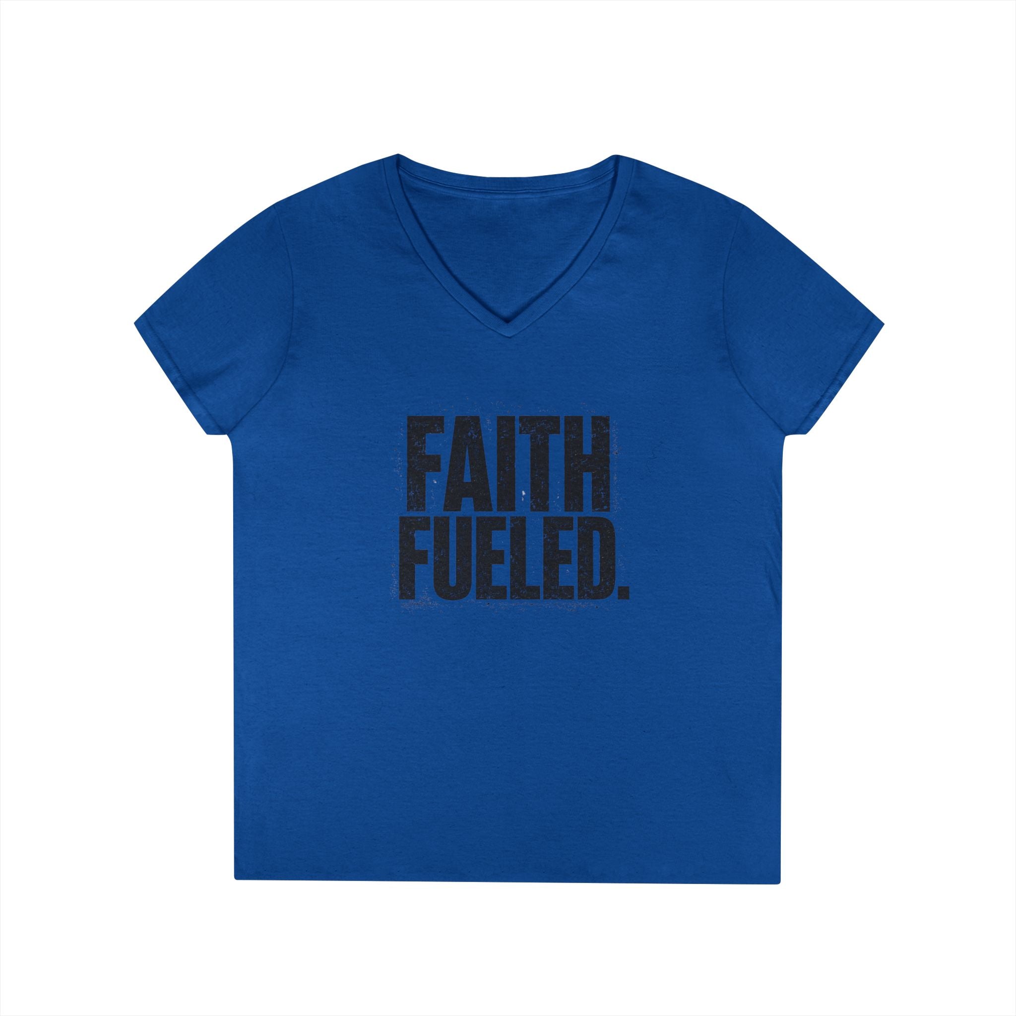 Grit and Faith V-Neck Tee — Faith Fueled Shirt