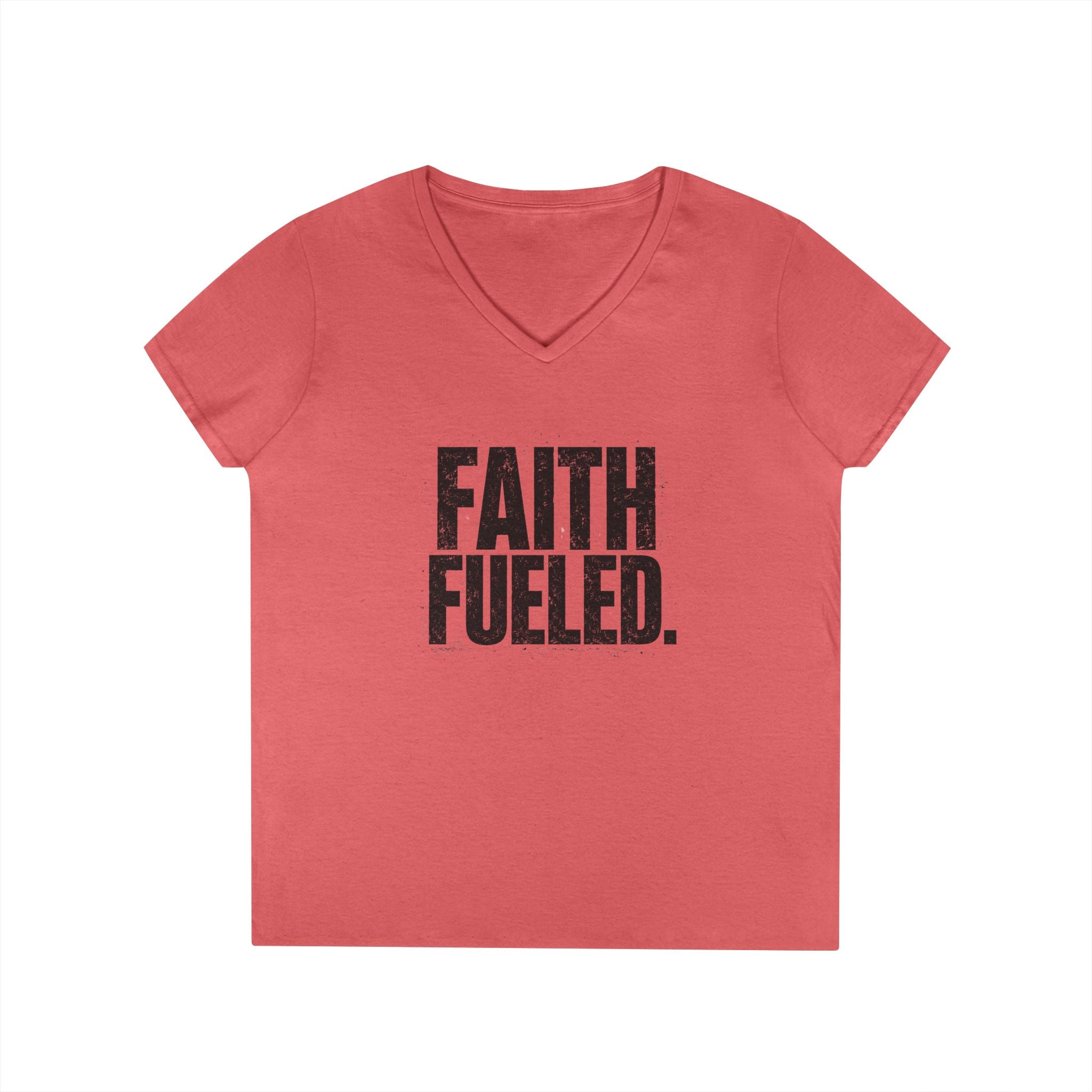Grit and Faith V-Neck Tee — Faith Fueled Shirt