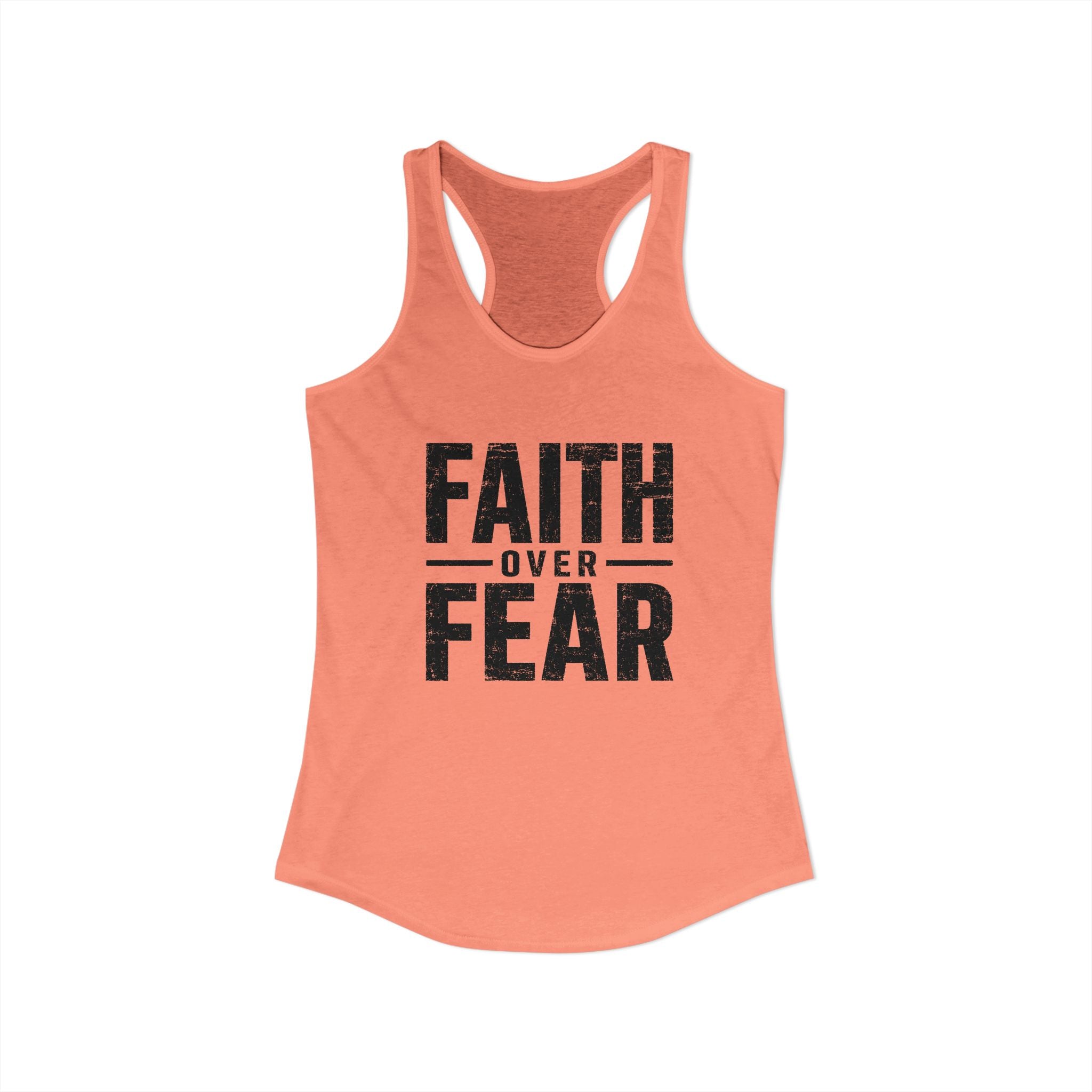 Grit and Faith Women's Racerback Tank - Faith Over Fear