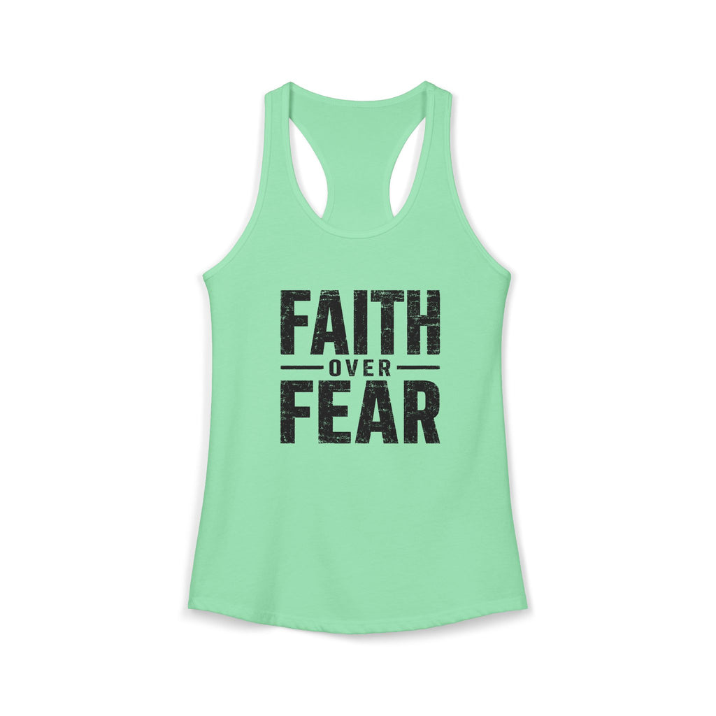 Grit and Faith Women's Racerback Tank - Faith Over Fear