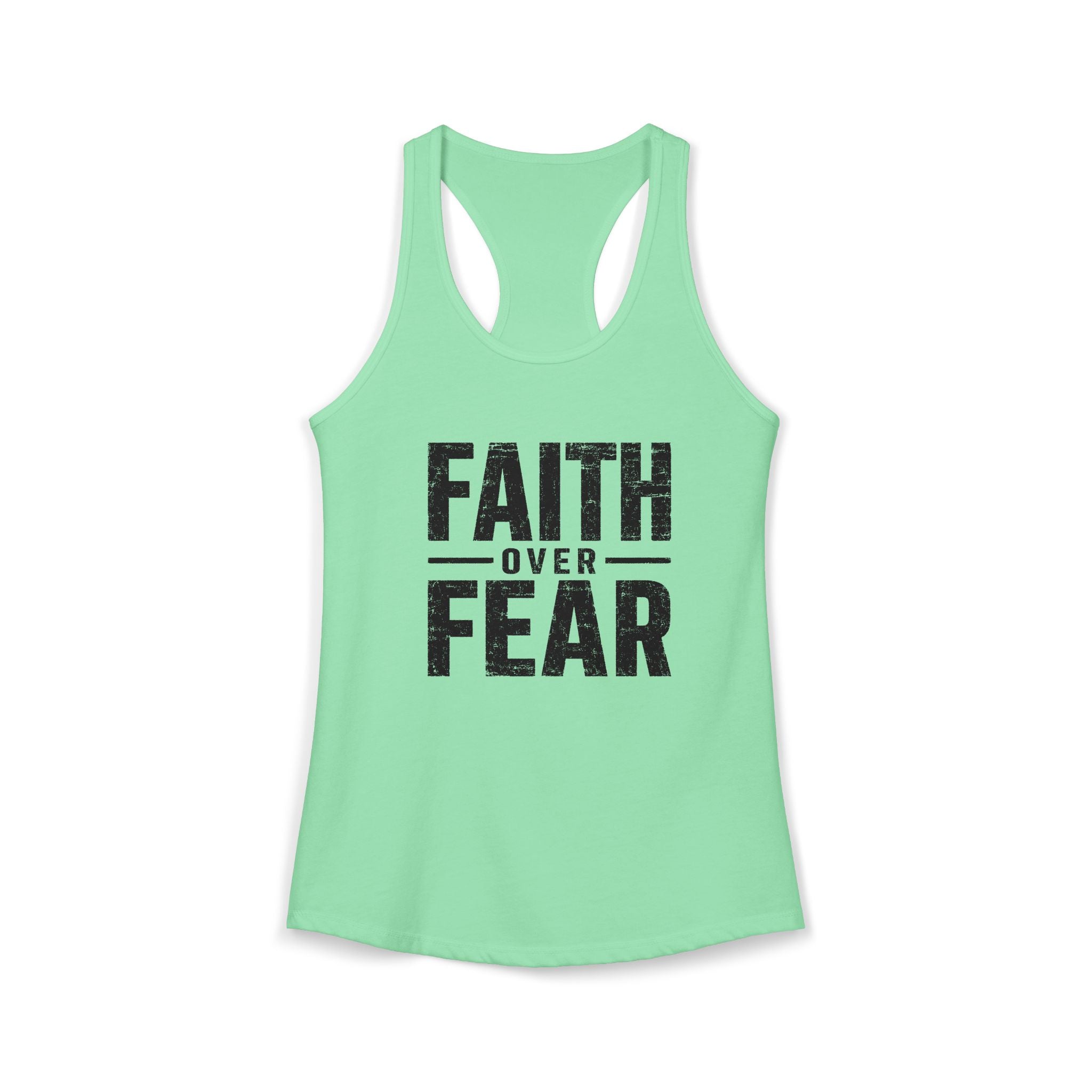 Grit and Faith Women's Racerback Tank - Faith Over Fear
