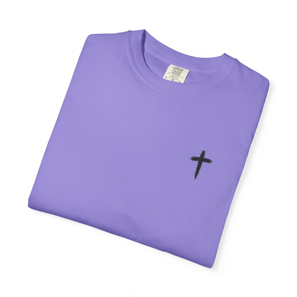 Grit and Faith Athletics T‑Shirt — Cross Chest Logo, Back Script Athletic Tee