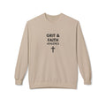 Grit and Faith Athletics Crewneck Sweatshirt — Christian Inspirational Pullover