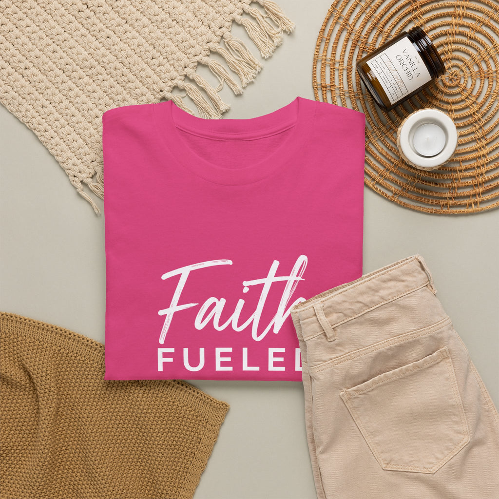 Grit and Faith T-Shirt — Faith Fueled Tee with Cross