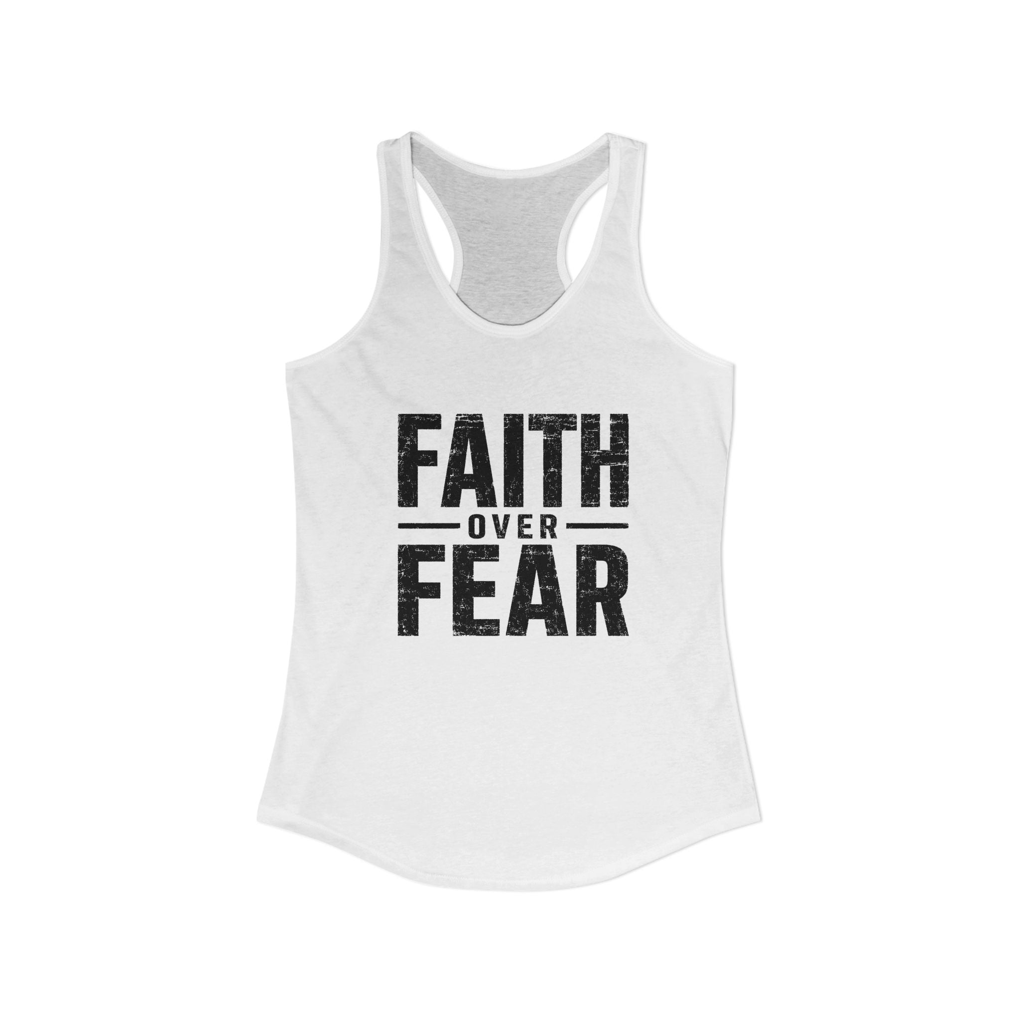 Grit and Faith Women's Racerback Tank - Faith Over Fear