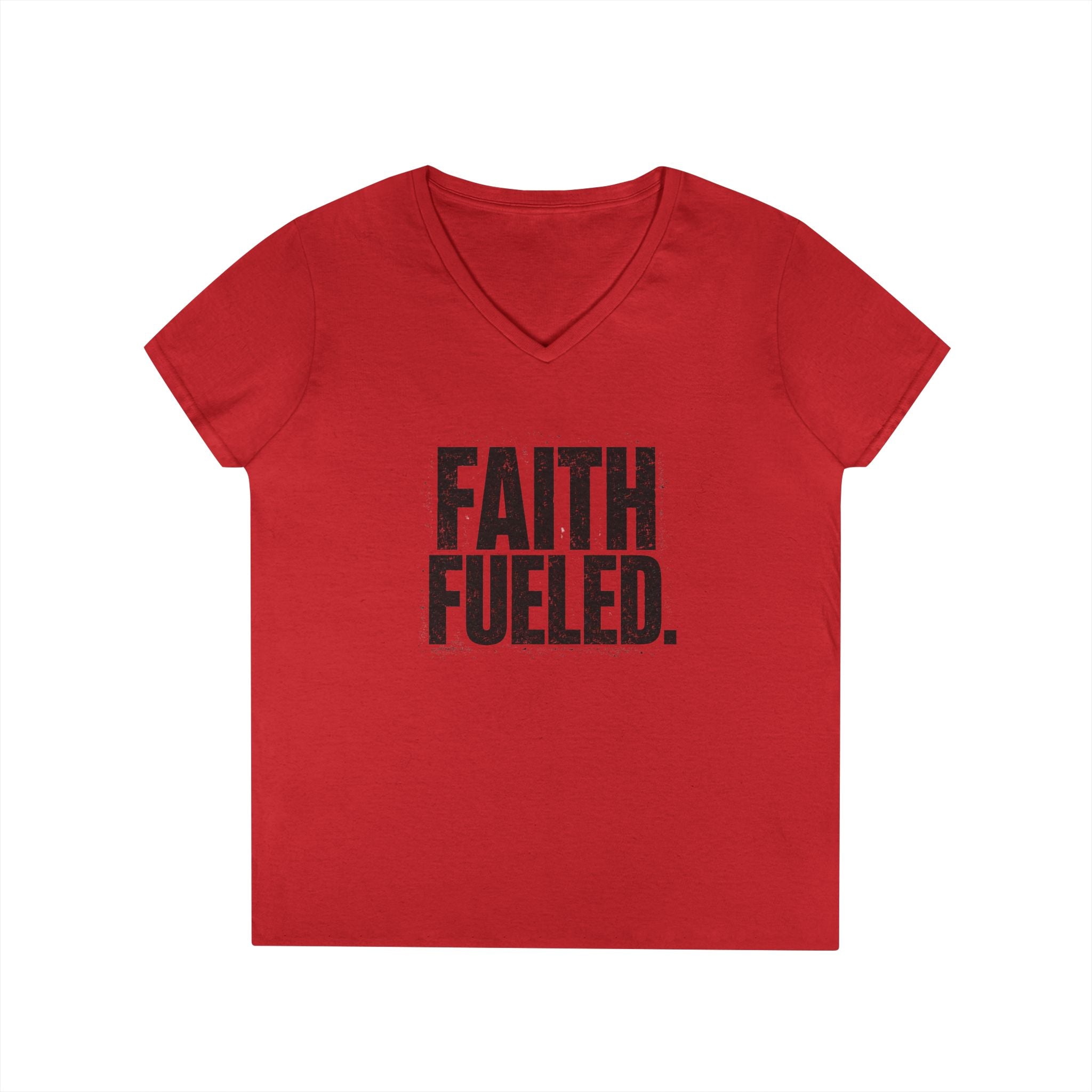 Grit and Faith V-Neck Tee — Faith Fueled Shirt