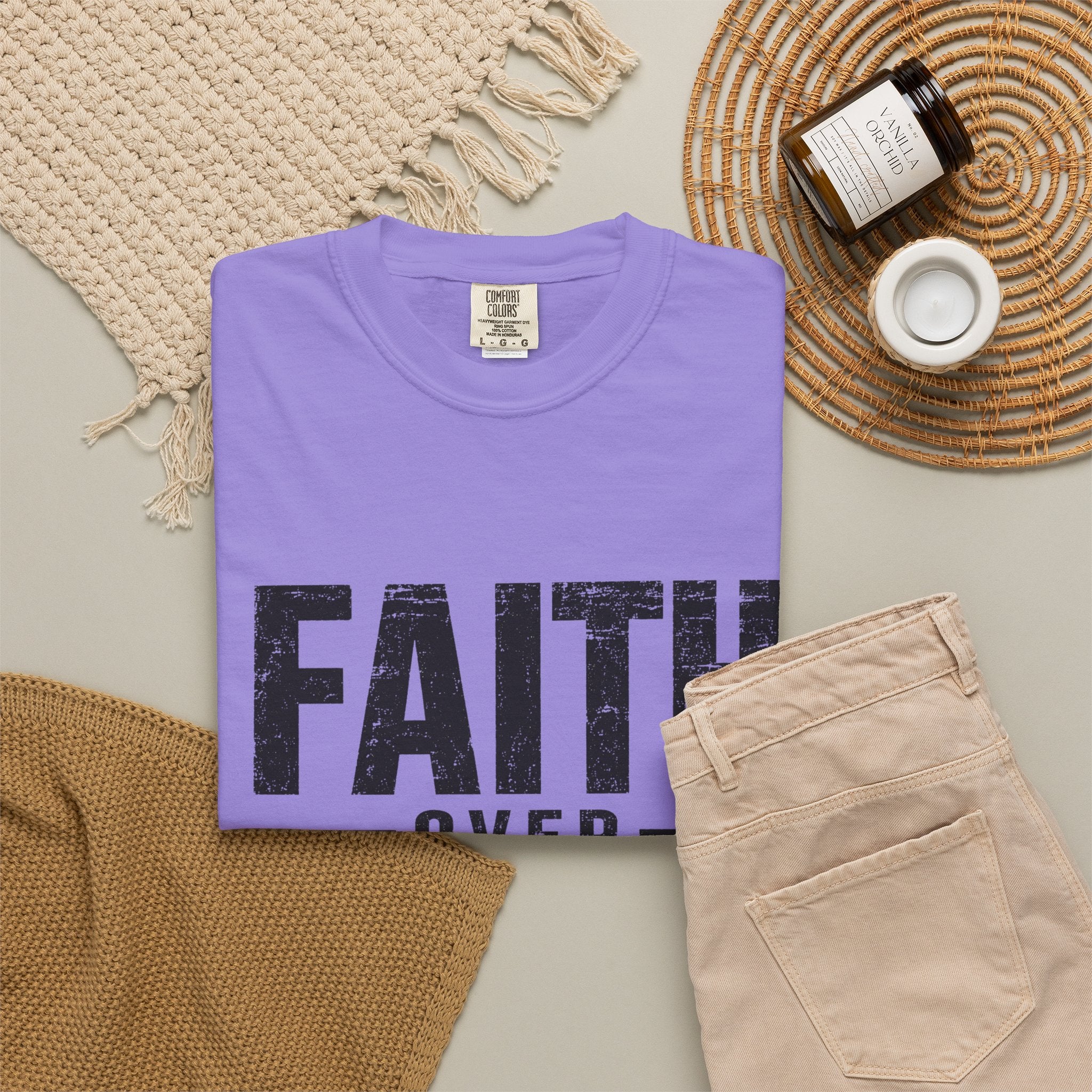 Grit and Faith T-Shirt — Faith Over Fear Tee