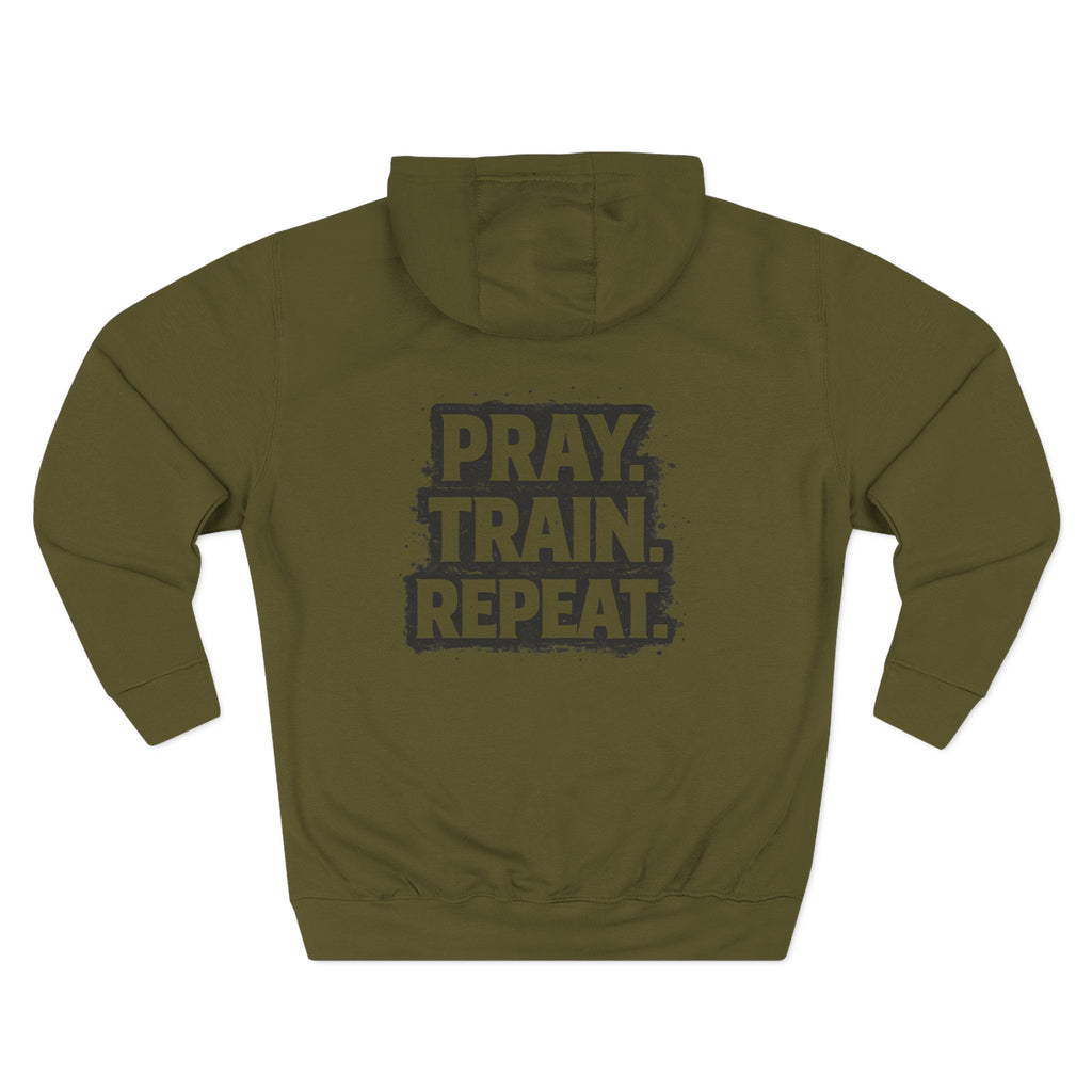 Grit and Faith Sweatshirt - Pray Train Repeat Hoodie