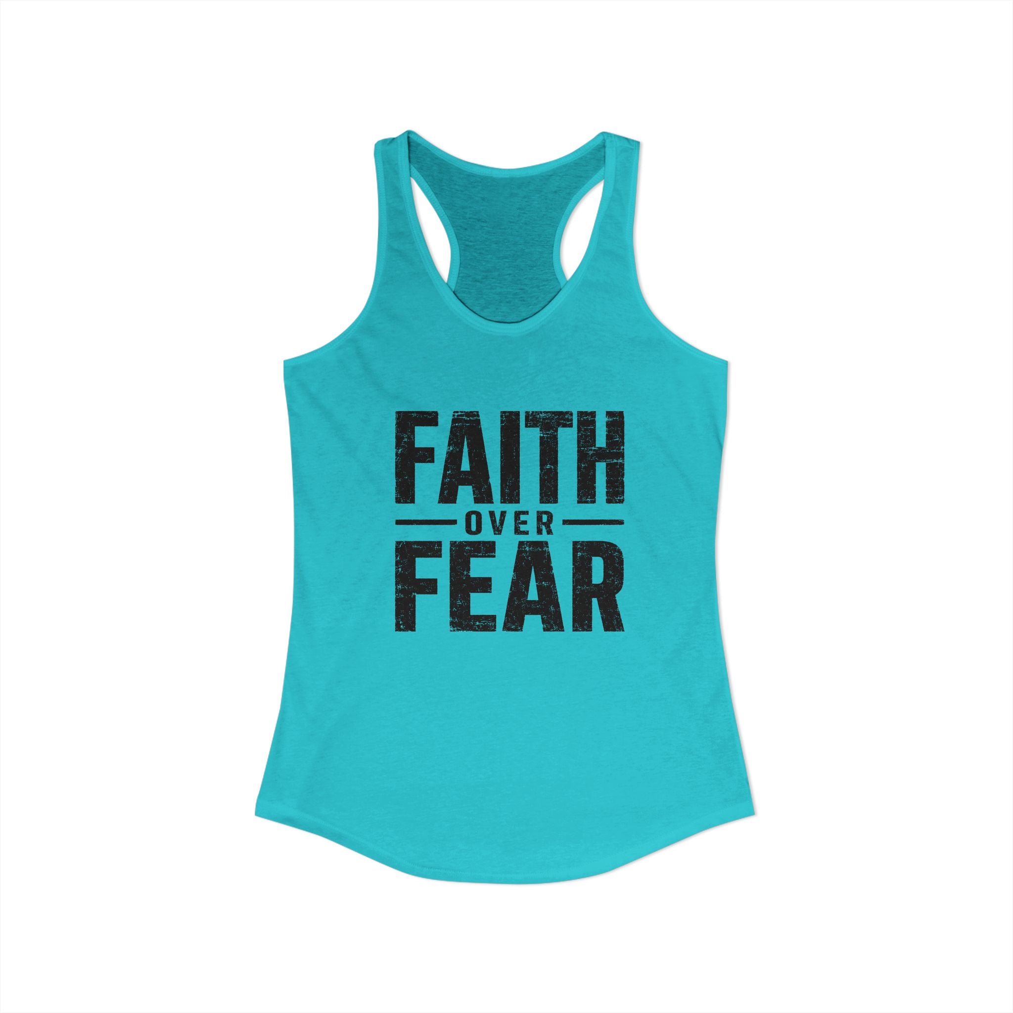 Grit and Faith Women's Racerback Tank - Faith Over Fear