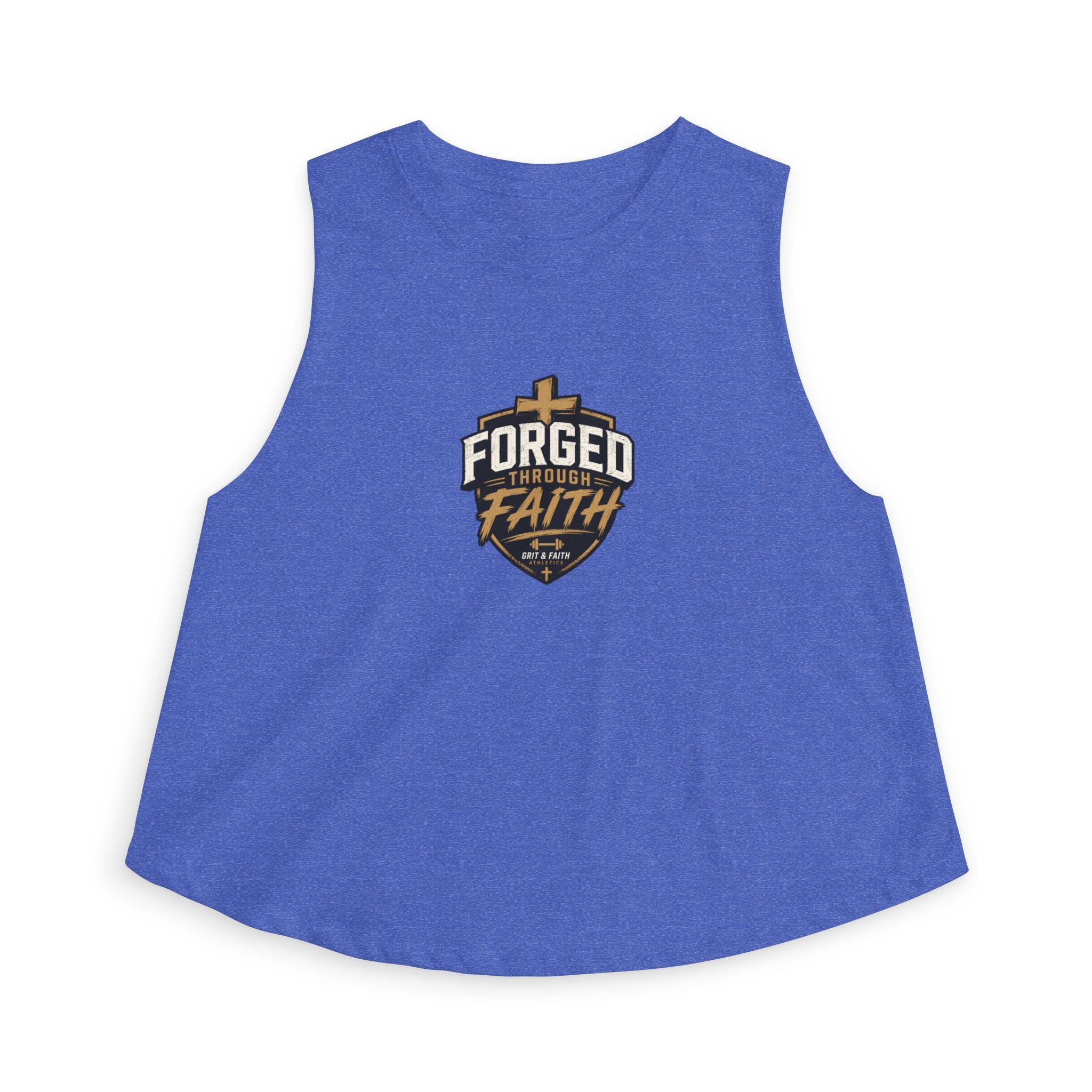 Grit and Faith Crop Top – Forged Through Faith Graphic Tank