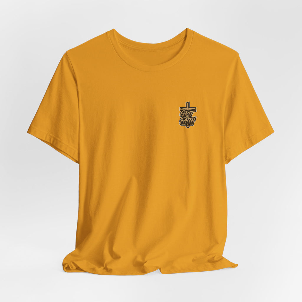 Grit and Faith T-Shirt — Pray. Train. Repeat. Faith & Fitness Tee