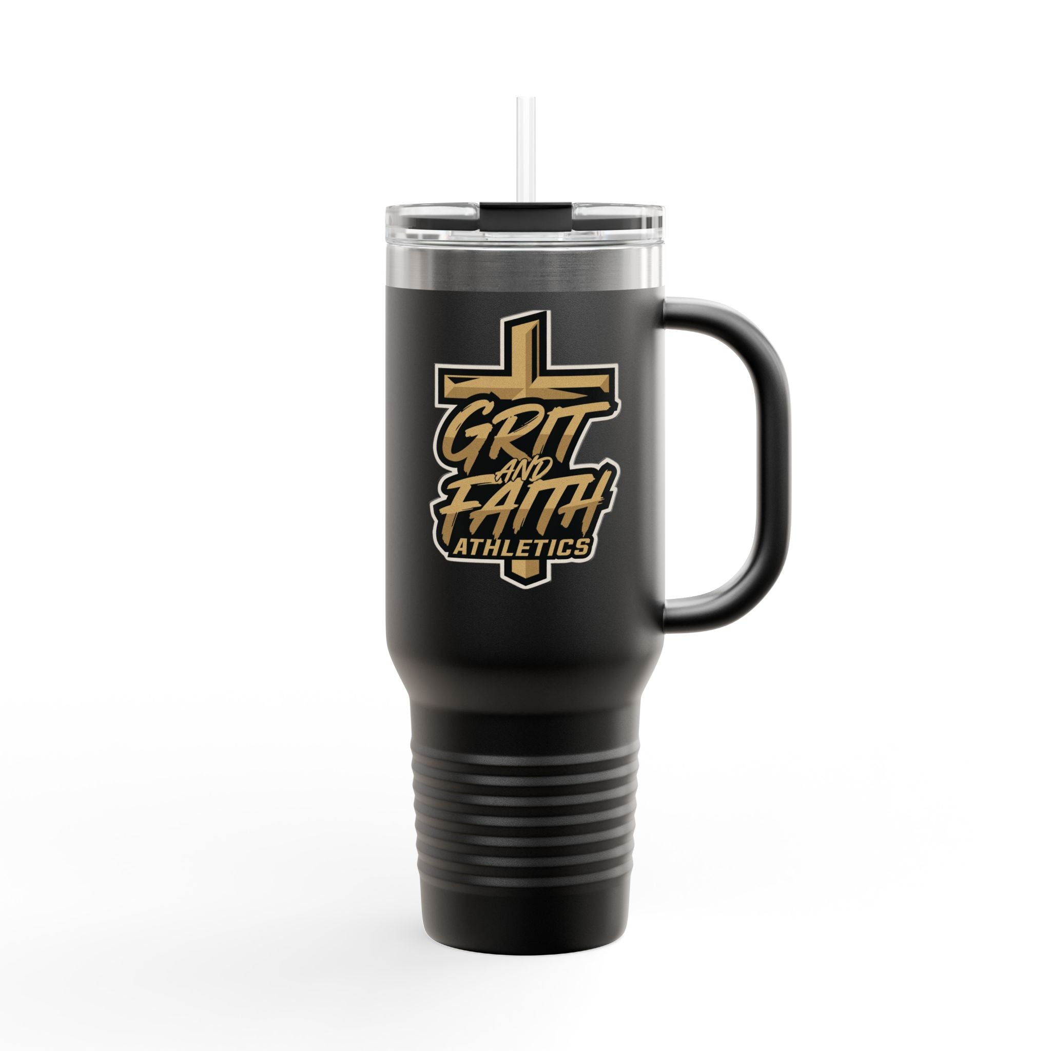 Grit and Faith Athletics 40oz Insulated Travel Mug