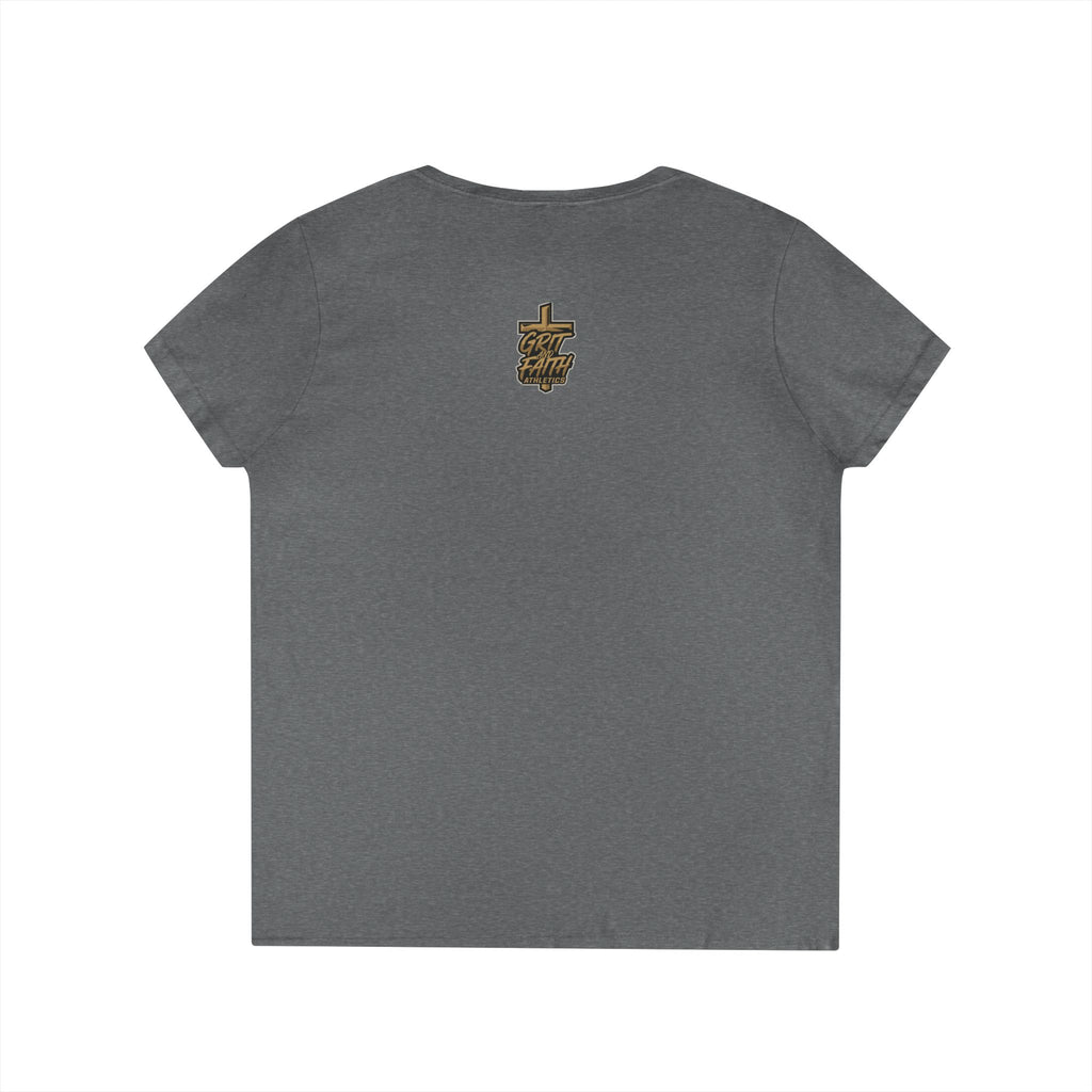 Grit and Faith V-Neck Tee — Faith Fueled Shirt