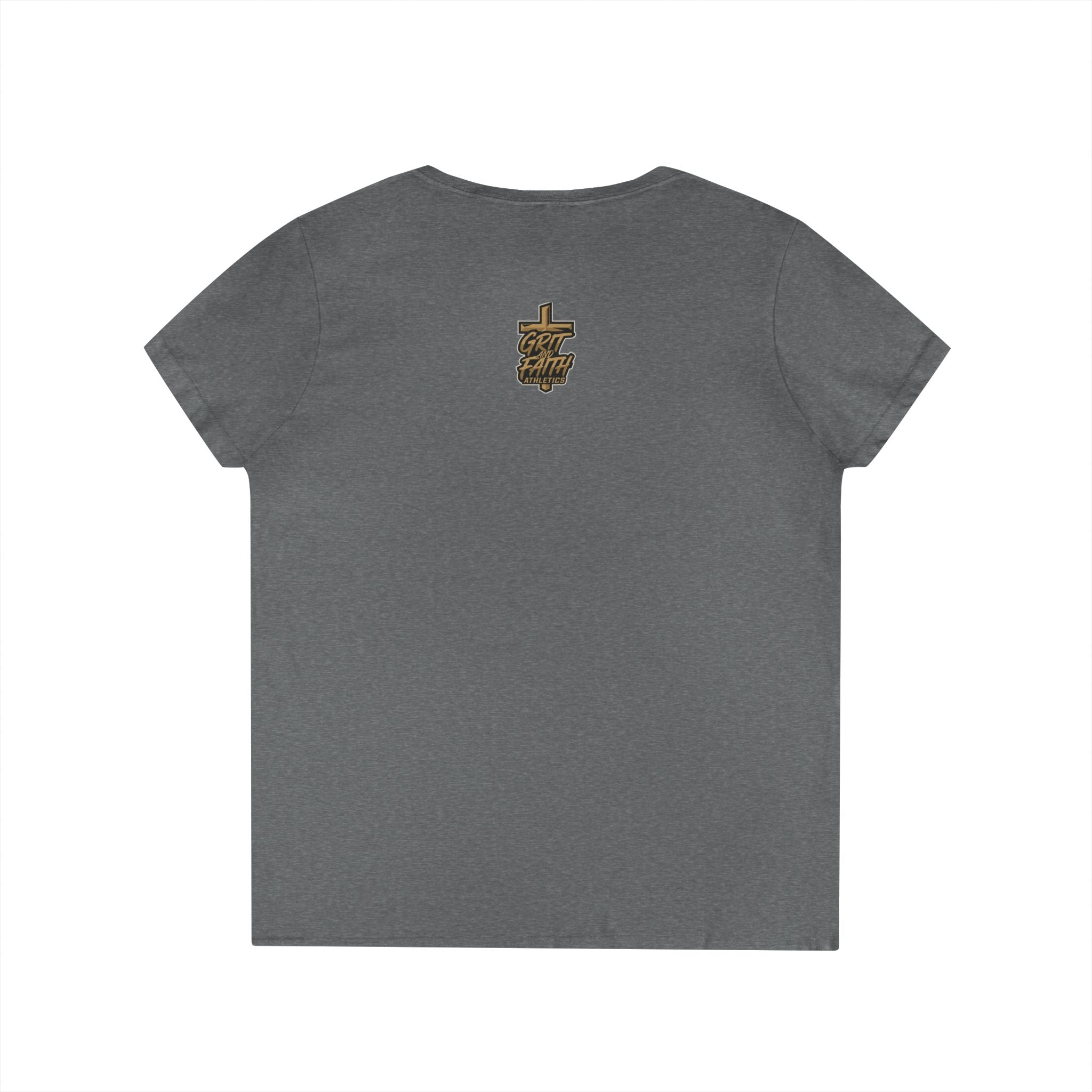 Grit and Faith V-Neck Tee — Faith Fueled Shirt