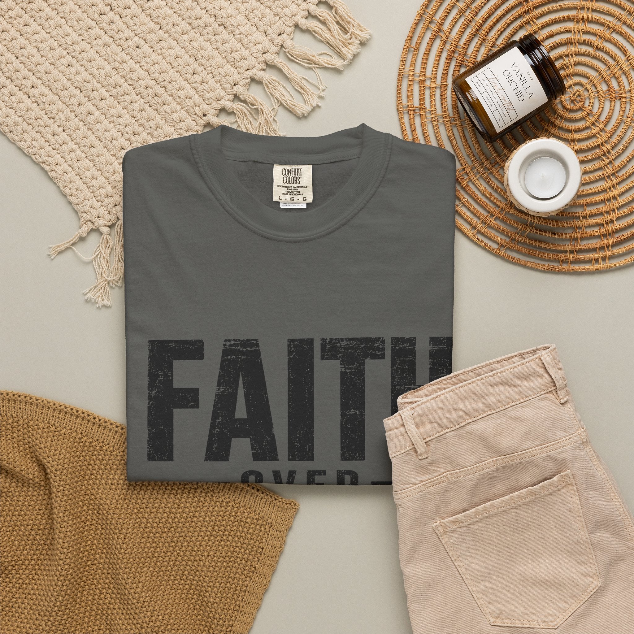 Grit and Faith T-Shirt — Faith Over Fear Tee
