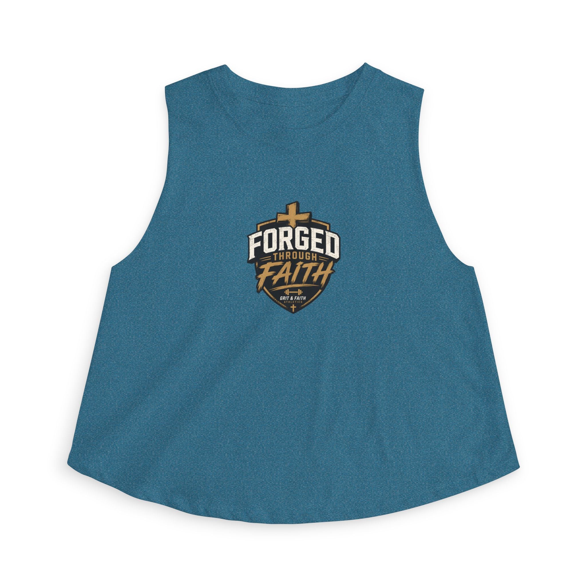 Grit and Faith Crop Top – Forged Through Faith Graphic Tank
